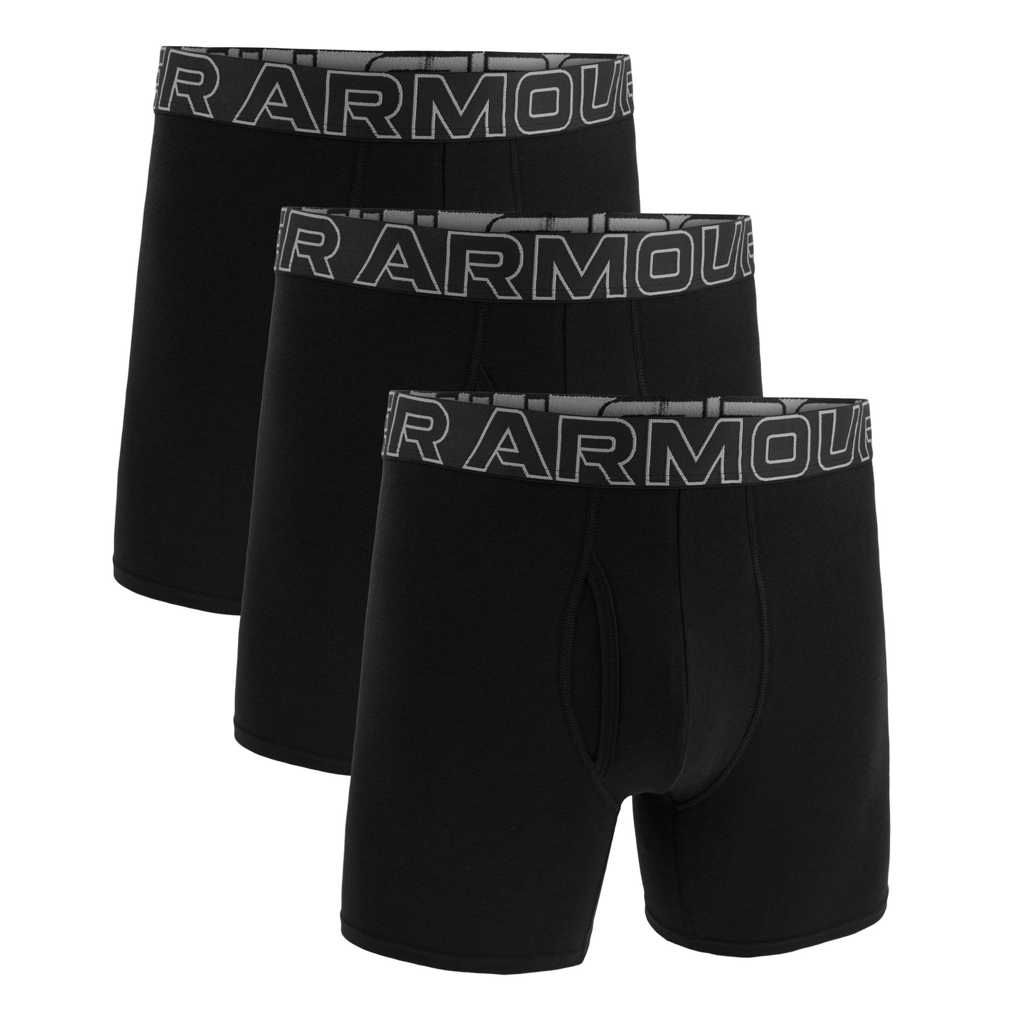 Black - Under Armour - Logo Boxers 3-Pack Mens - 1