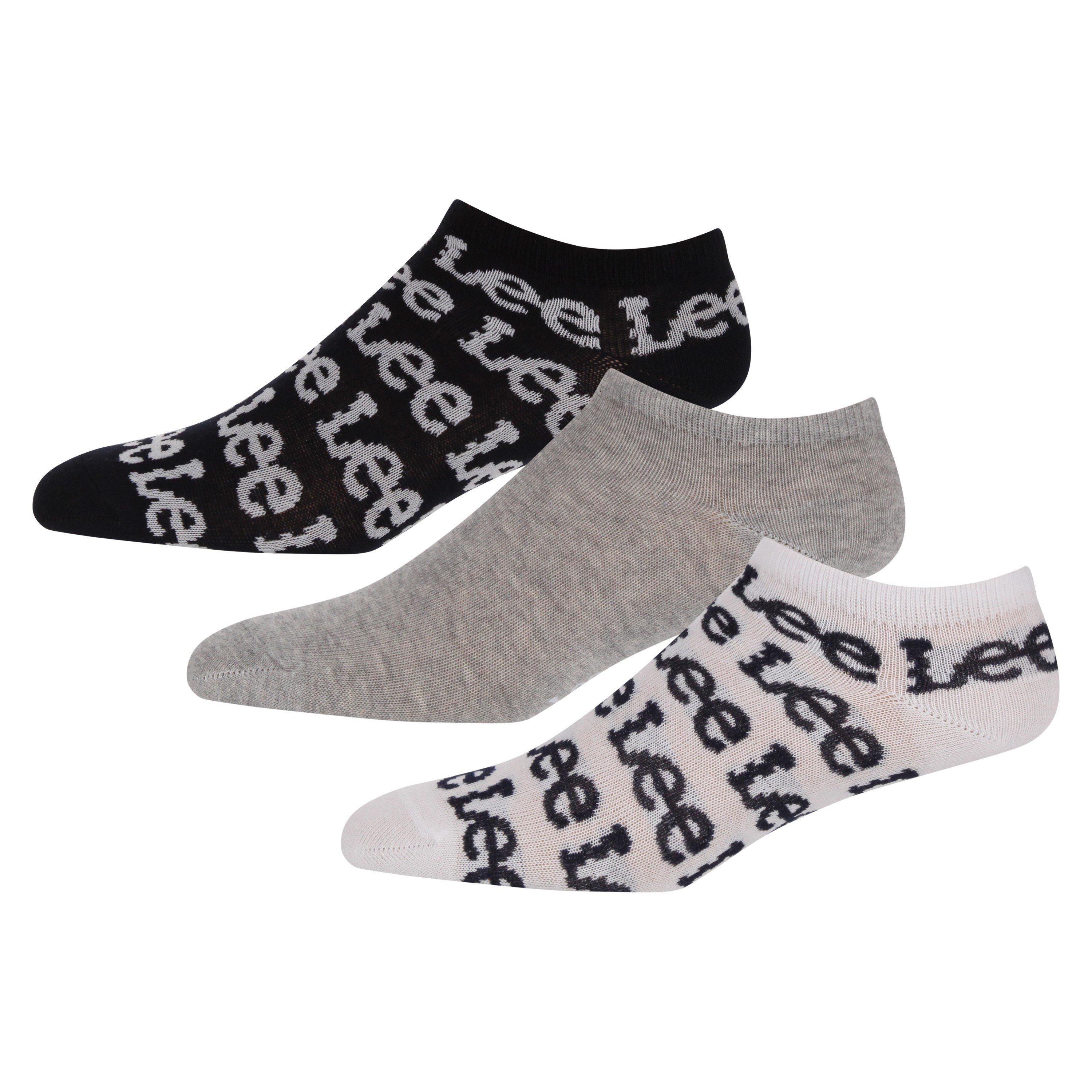 Marine/Grau/Weiß - Lee - Women's 3-Pack Trainer Socks - 1