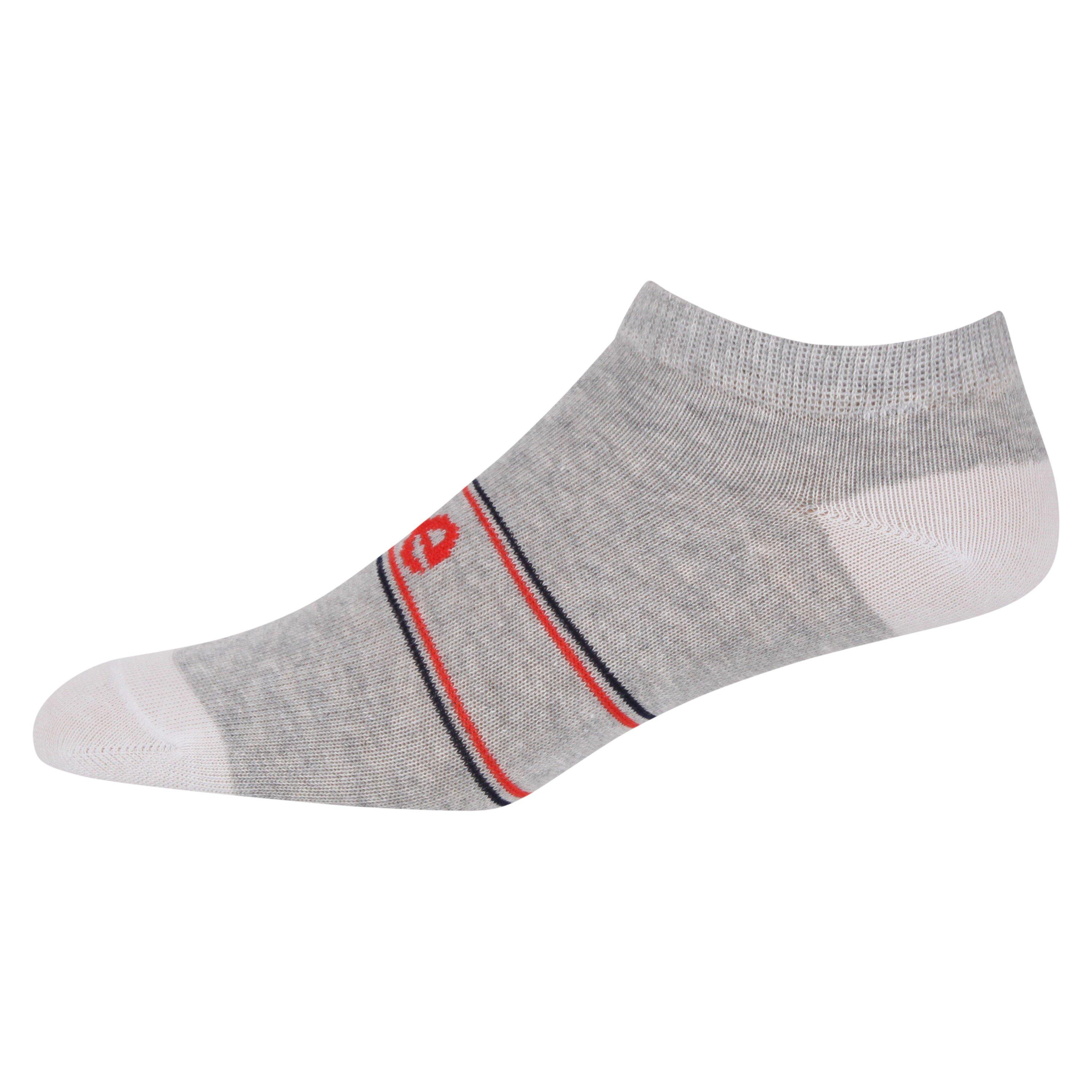 Azul-marinho/Branco/Cinzento - Lee - Women's Trainer Socks Pack - 4