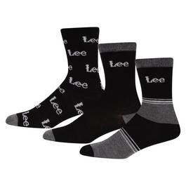 Lee 3 Pack Logo Socks Womens