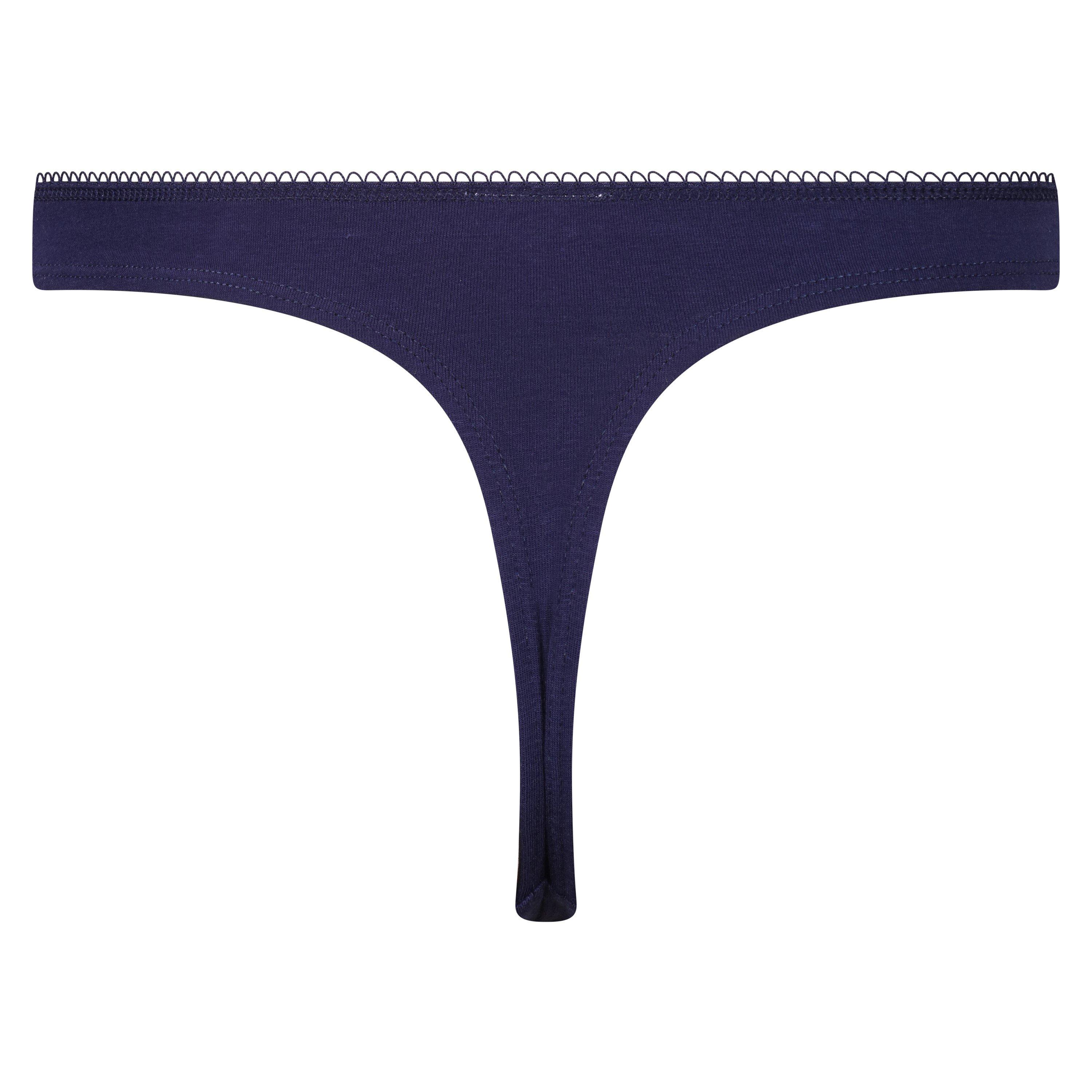 Blå/Hollandsk/Marl - Lee - Women's 3-Pack Thongs - 3