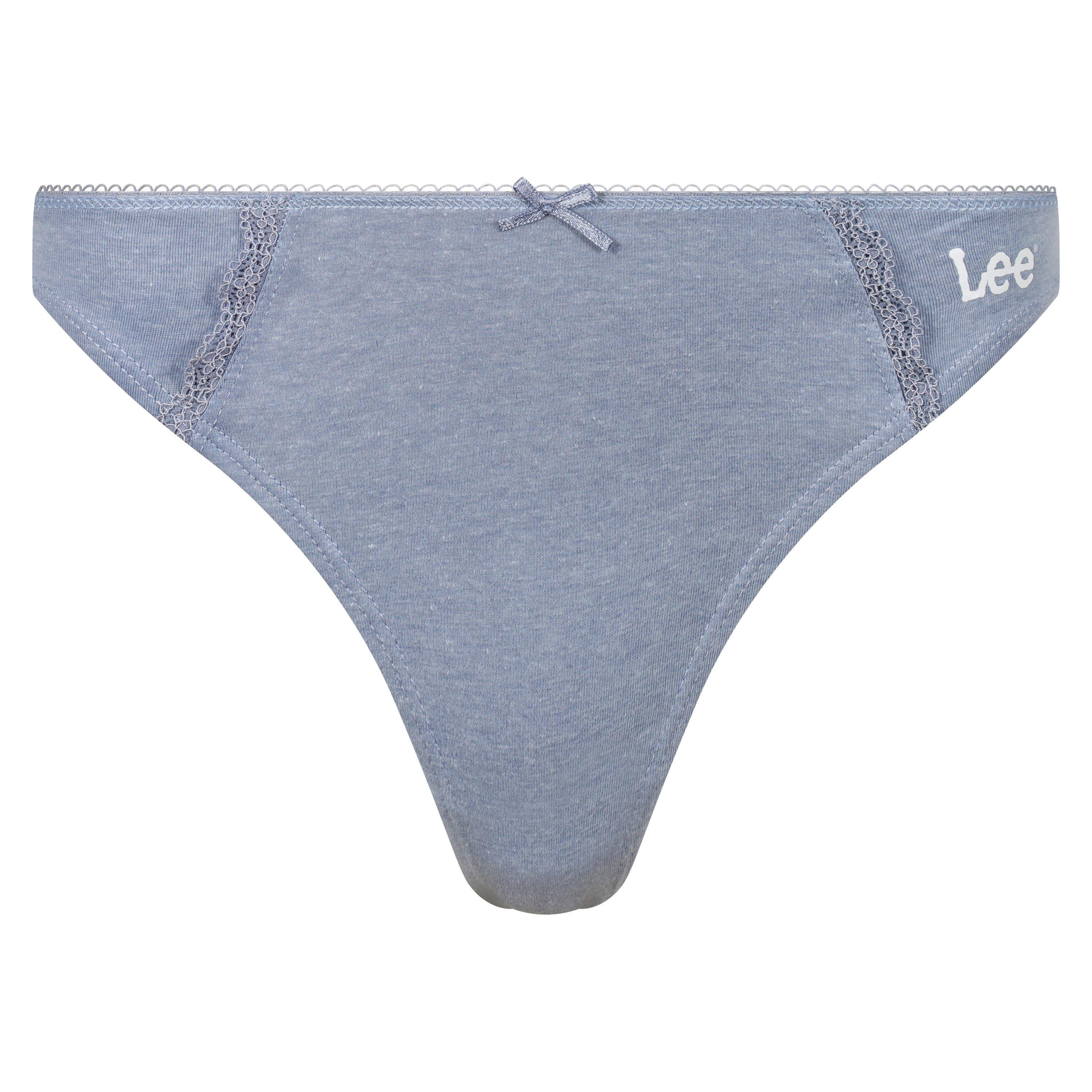 Blå/Hollandsk/Marl - Lee - Women's 3-Pack Thongs - 5