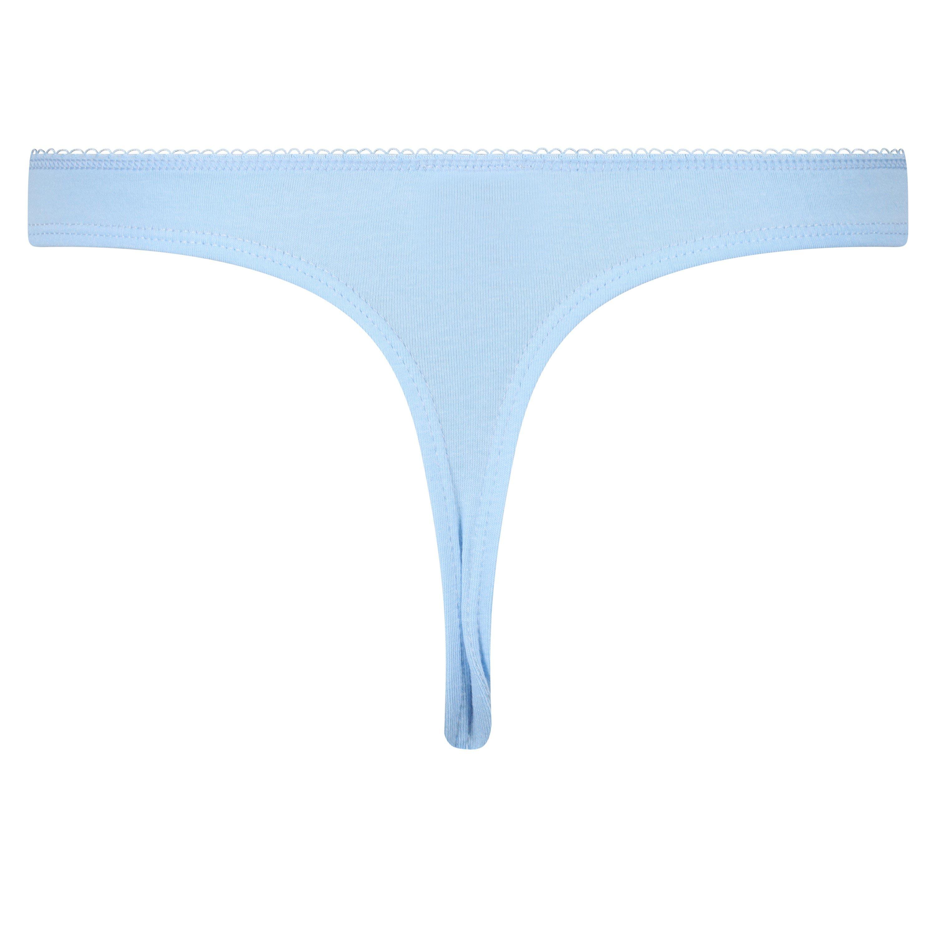 Blå/Hollandsk/Marl - Lee - Women's 3-Pack Thongs - 8