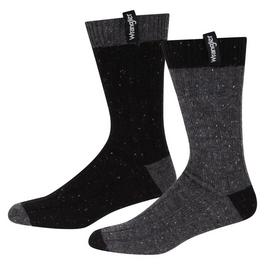 Wrangler Logo Tag Boot Socks 2 Pack Mens