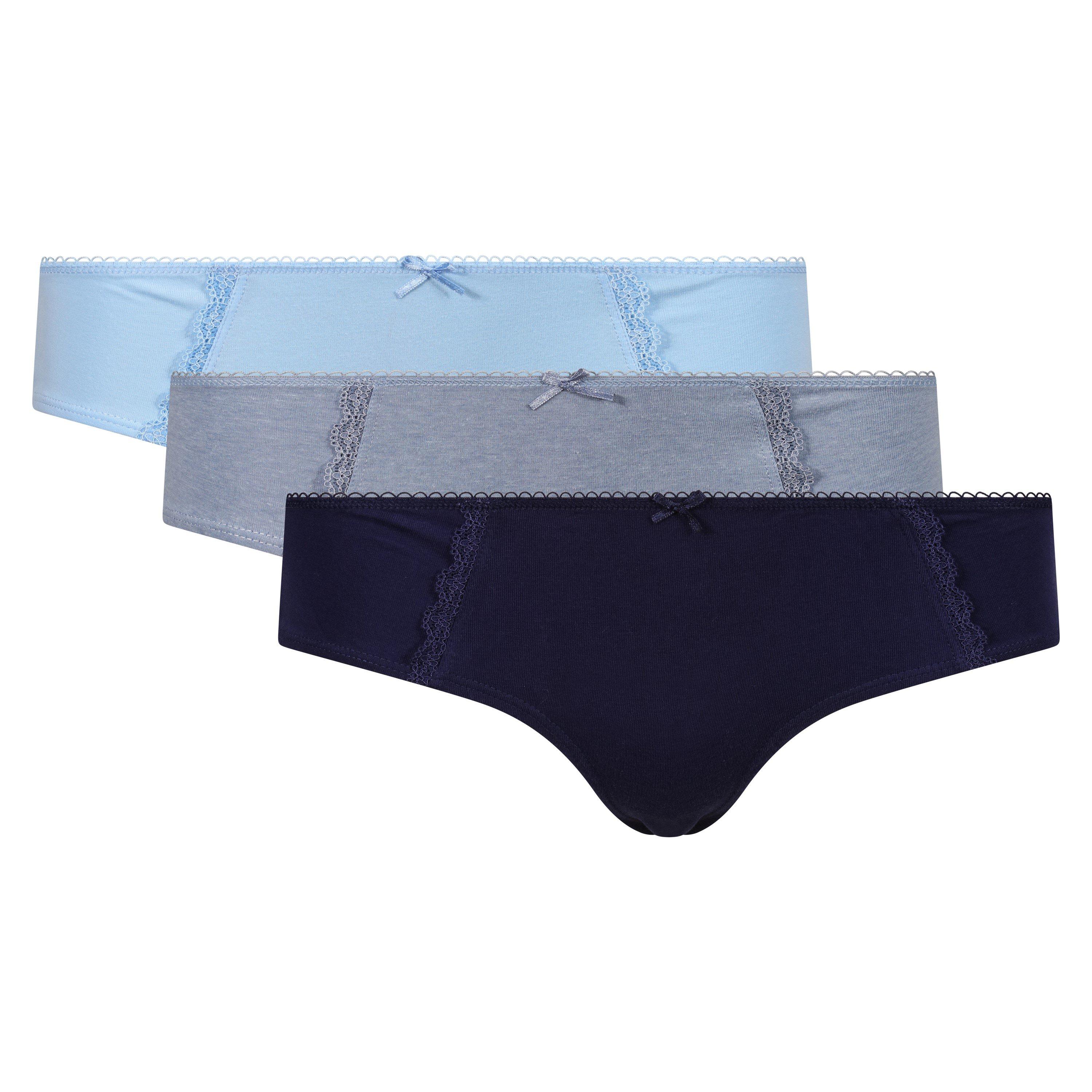 Blue/Dutch/Marl - Lee - Women's 3-Pack Shorts - 1