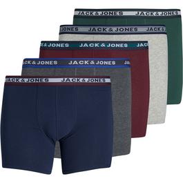 Jack and Jones Jack+ Oliver 5 Pack Trunk Mens Plus Size