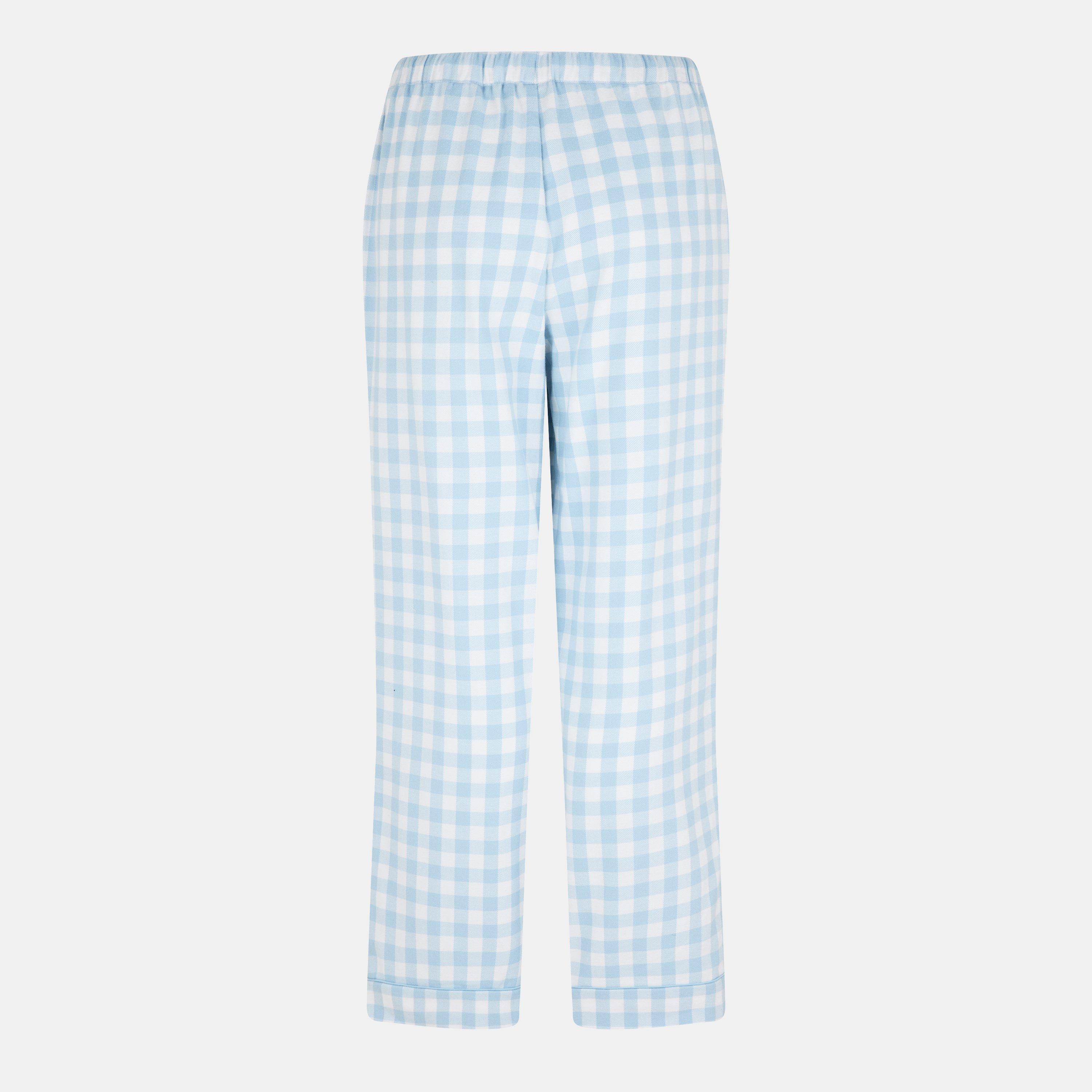 Blue Gingham - Jack Wills - Women's Check Flannel Pyjama Trousers - 2