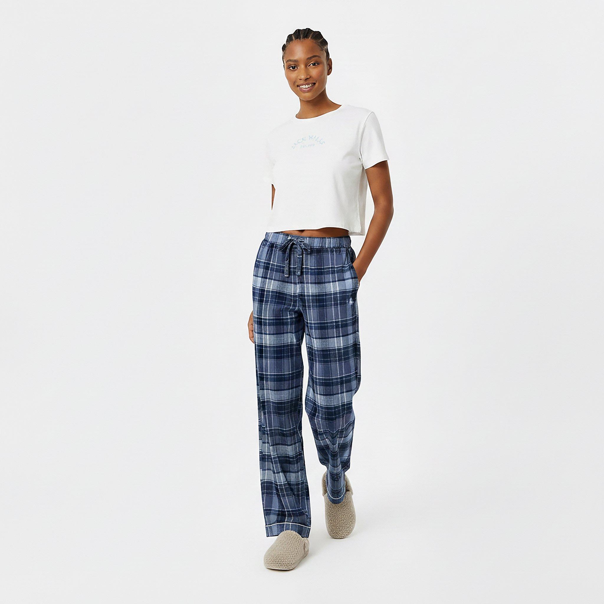 Folkstone Check - Jack Wills - Women's Check Flannel Pyjama Trousers - 5