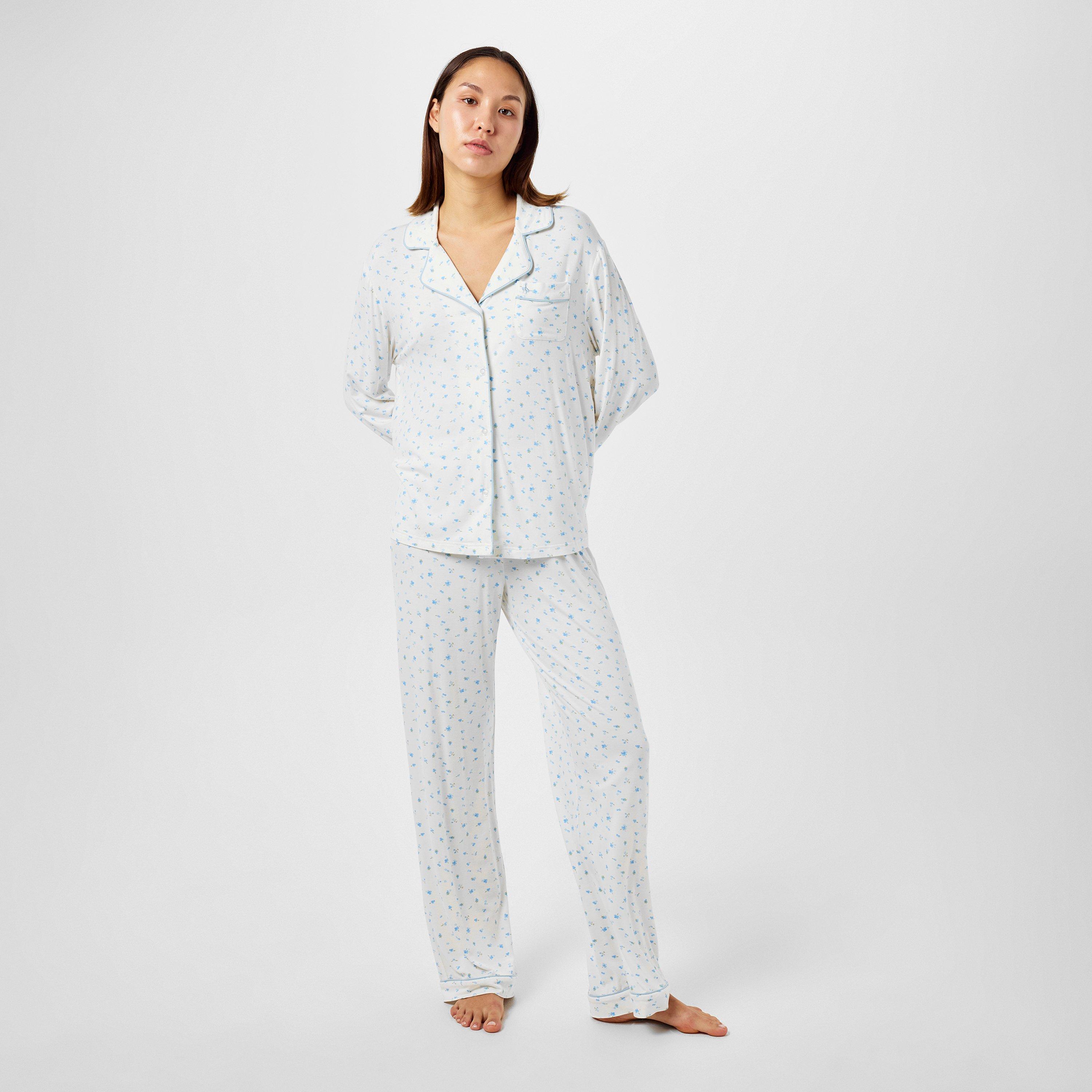 Blauwe Bessen AOP - Jack Wills - JW Modal Long-Sleeve Pyjama Sets - 4