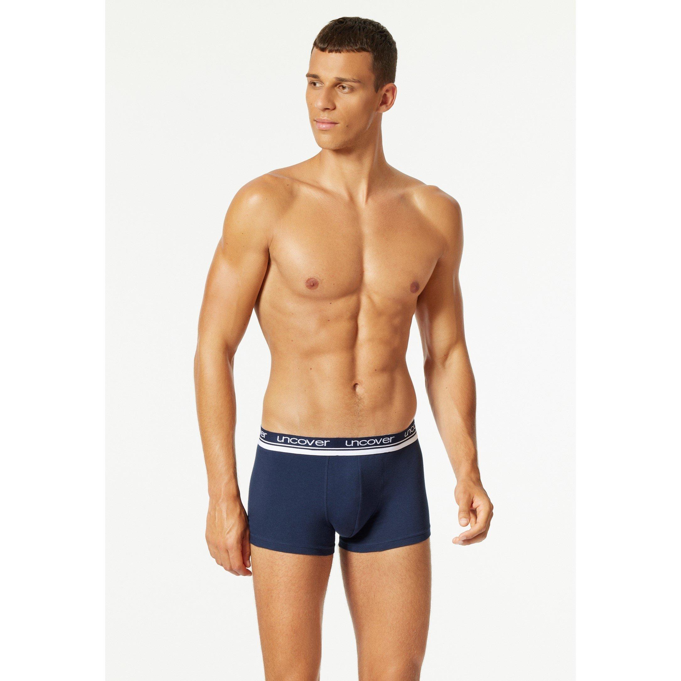 Donkerblauw - Uncover By Schiesser - 3-Pack Boxer - 4