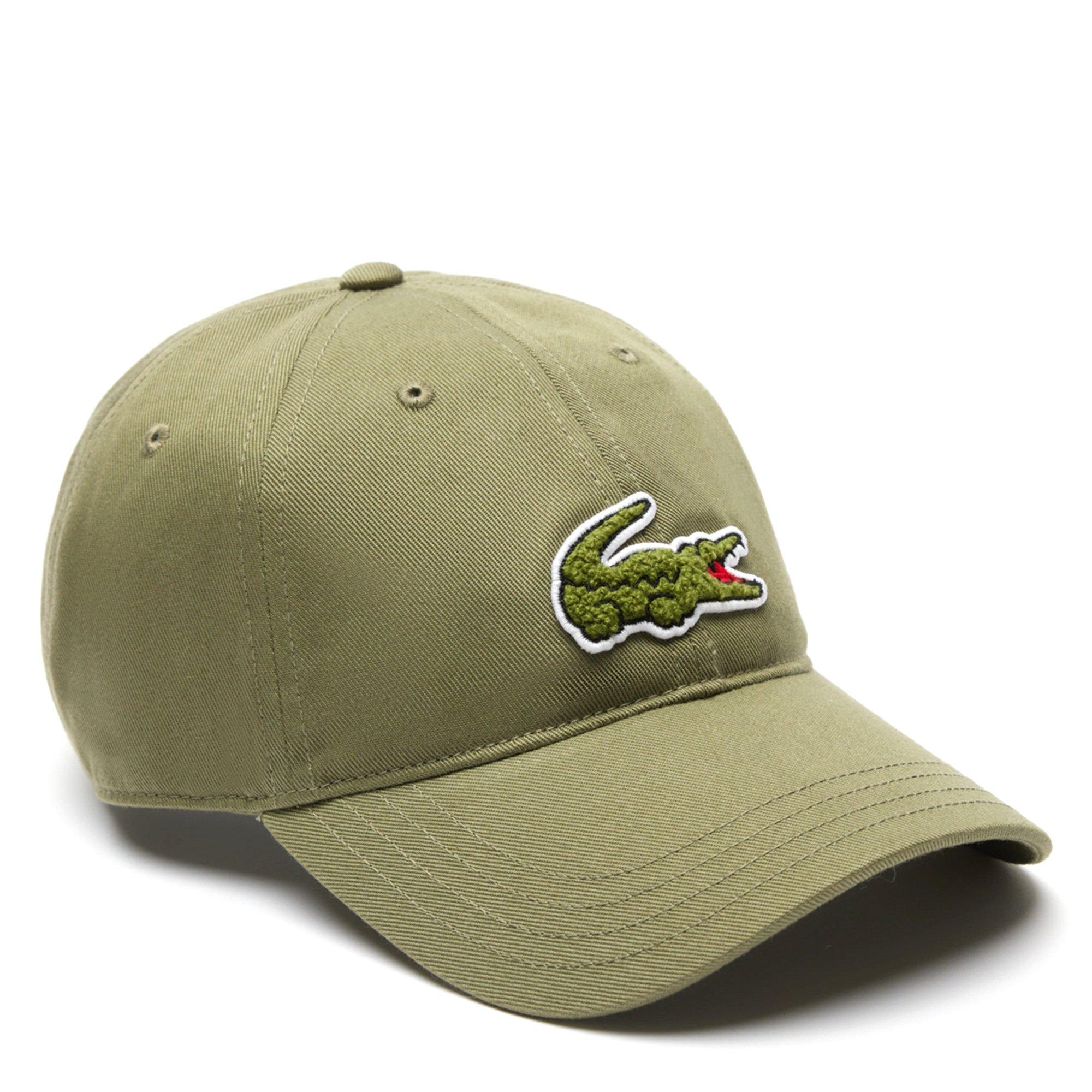 KHAKI - Lacoste - Crocodile Badge Cotton Twill Adults Cap - 1