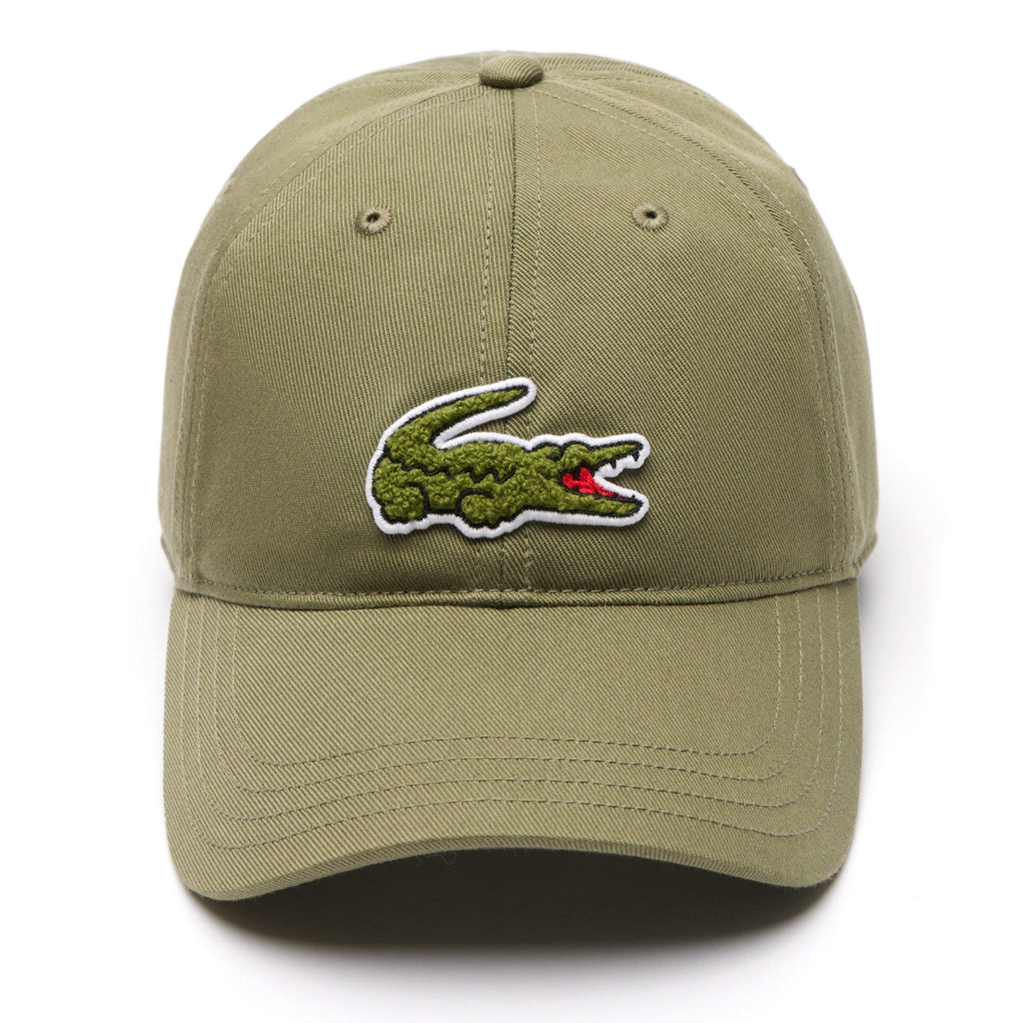KHAKI - Lacoste - Crocodile Badge Cotton Twill Adults Cap - 3