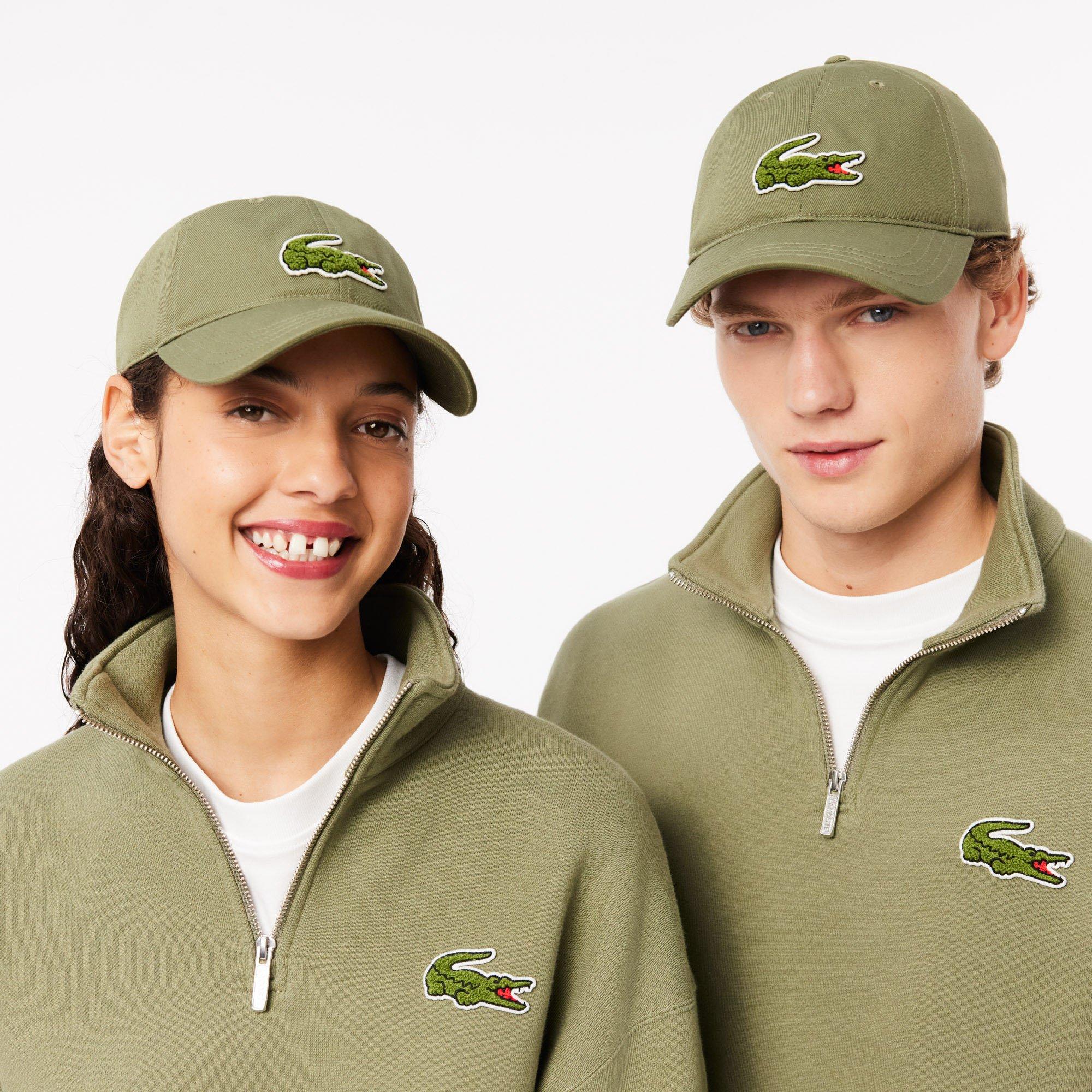 KHAKI - Lacoste - Crocodile Badge Cotton Twill Adults Cap - 5