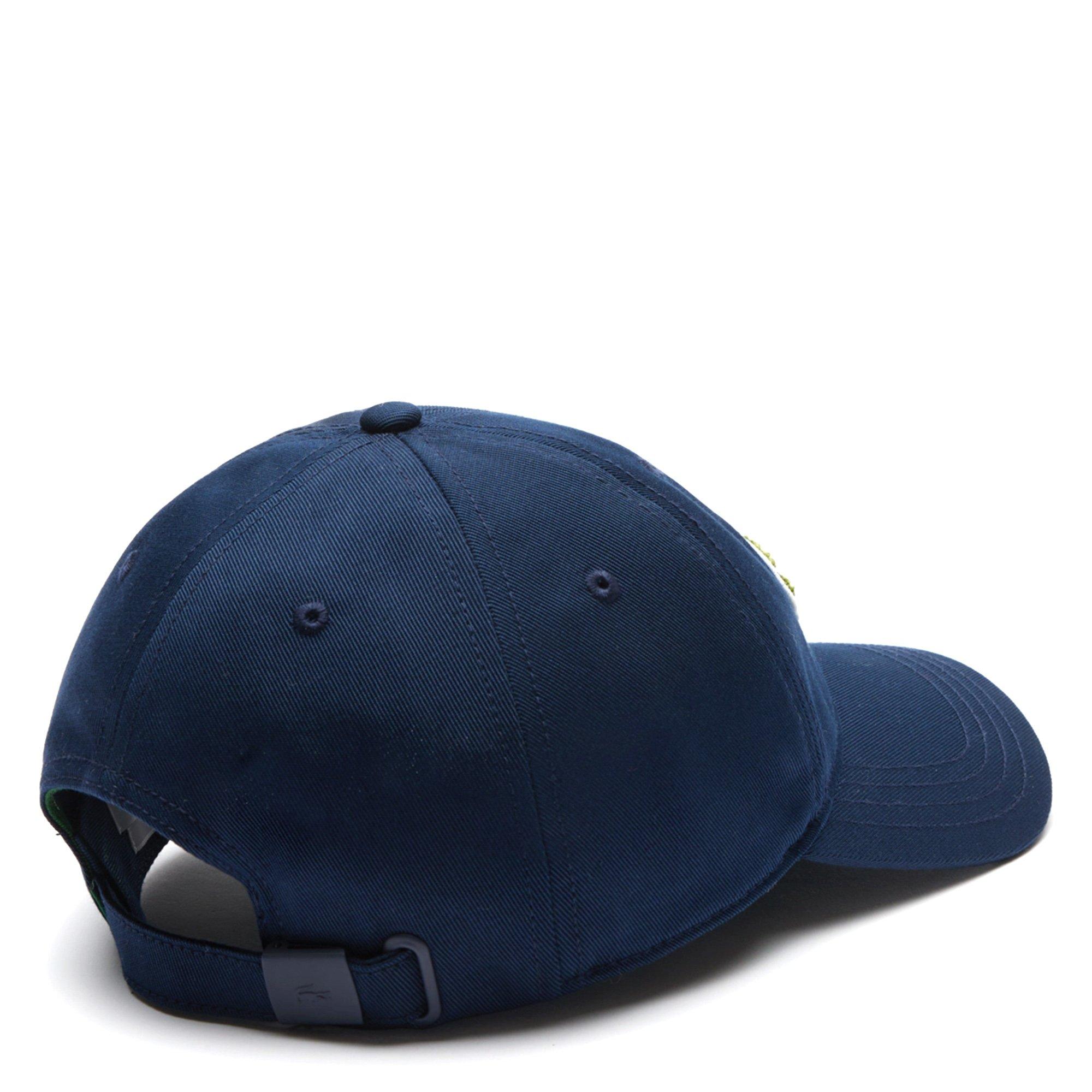 NAVY BLUE - Lacoste - Crocodile Badge Cotton Twill Adults Cap - 2