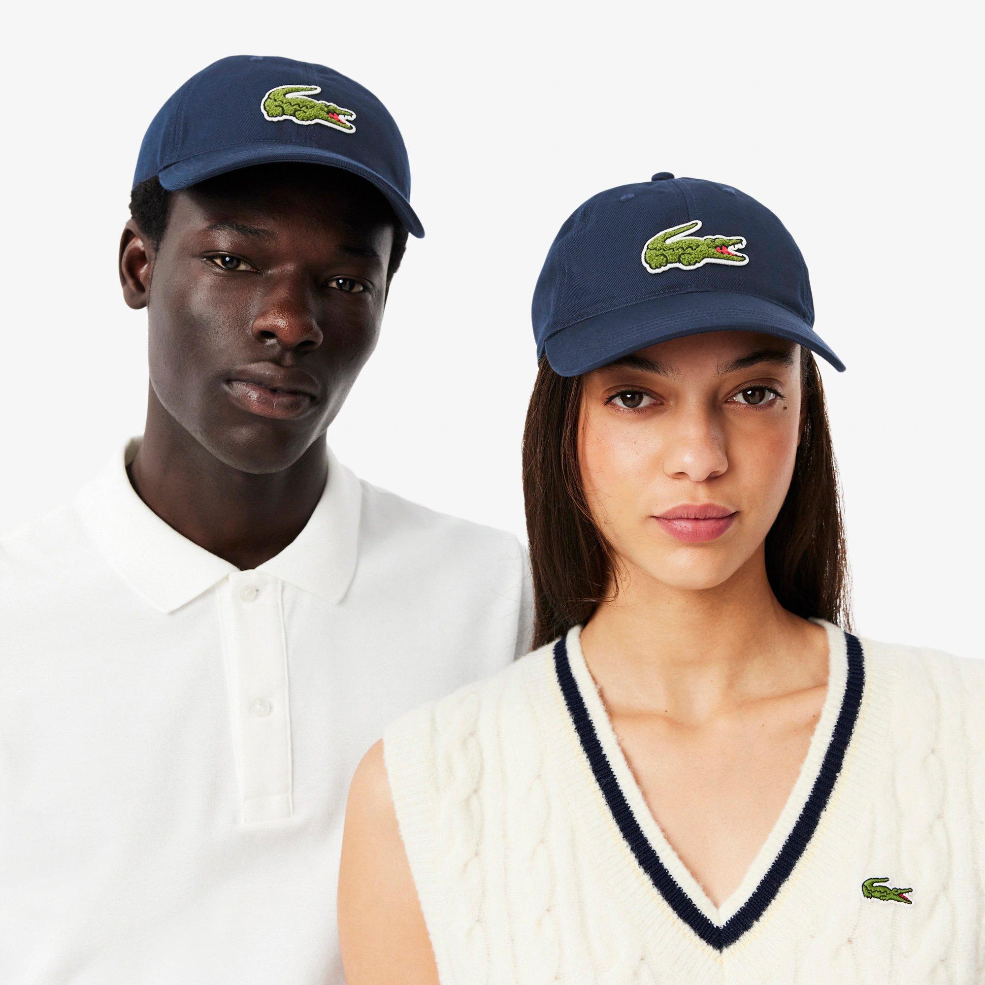NAVY BLUE - Lacoste - Crocodile Badge Cotton Twill Adults Cap - 5