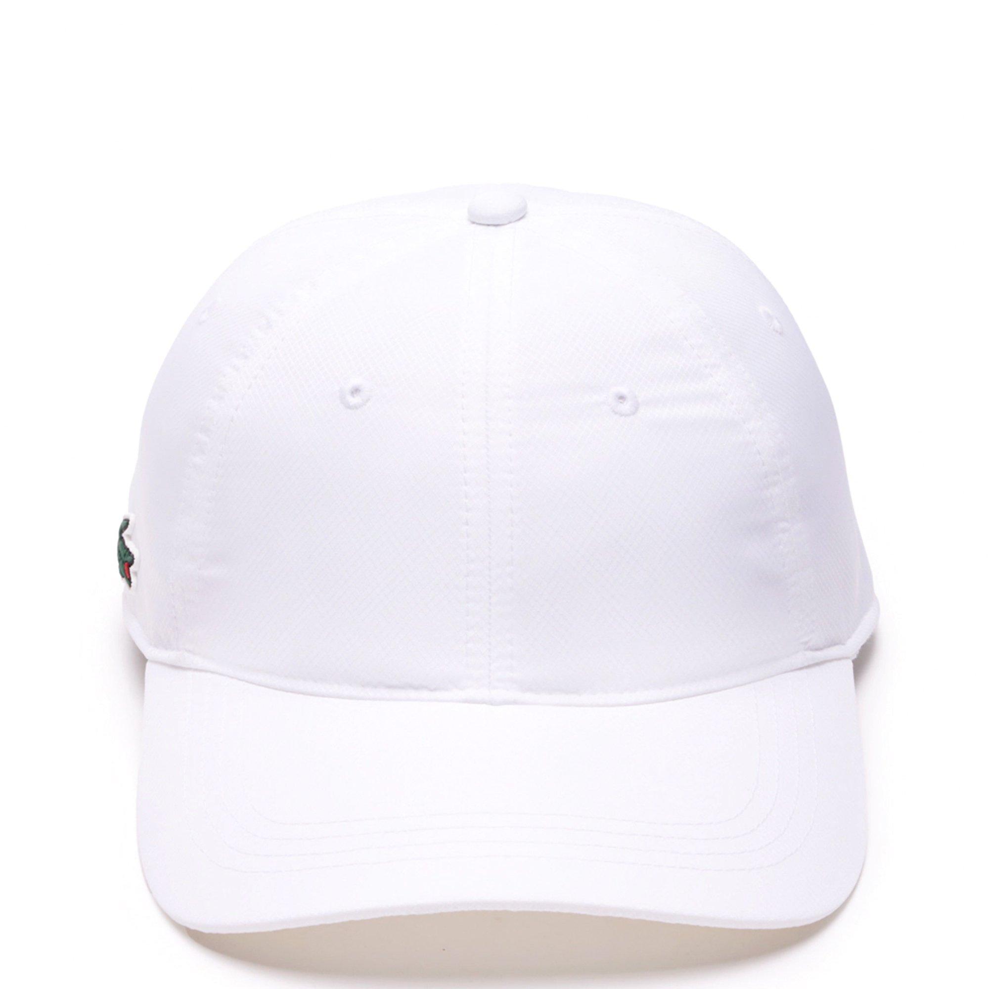 WHITE - Lacoste - Lightweight Diamond Taffeta Sport Adults Cap - 3
