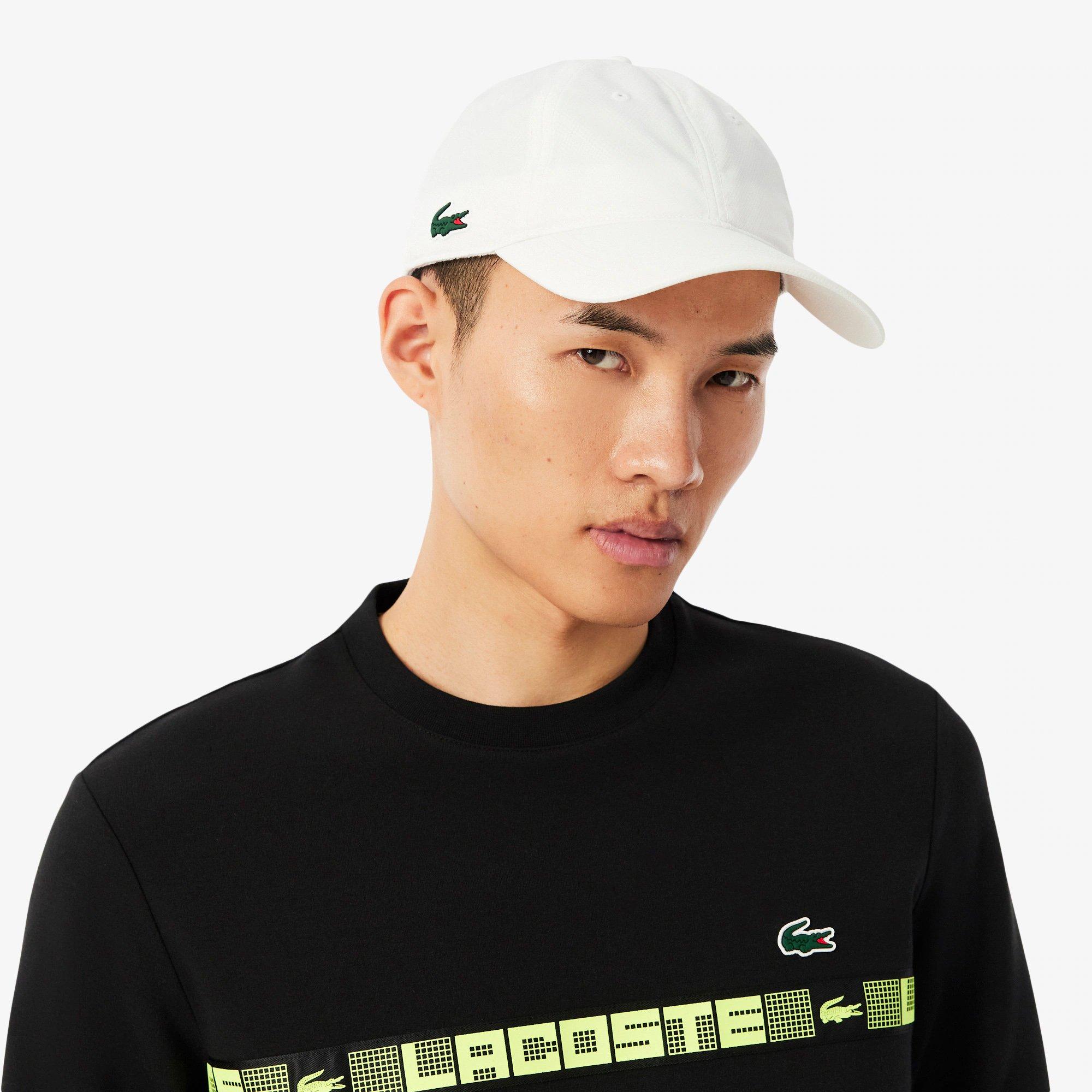 WHITE - Lacoste - Lightweight Diamond Taffeta Sport Adults Cap - 5