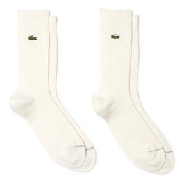 Lacoste Ribbed Adults Socks 2 Pack