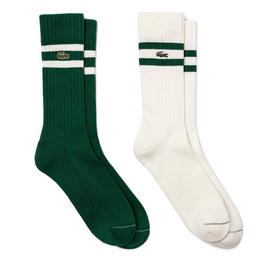 Lacoste Ribbed Cotton Adults Socks 2 Pack