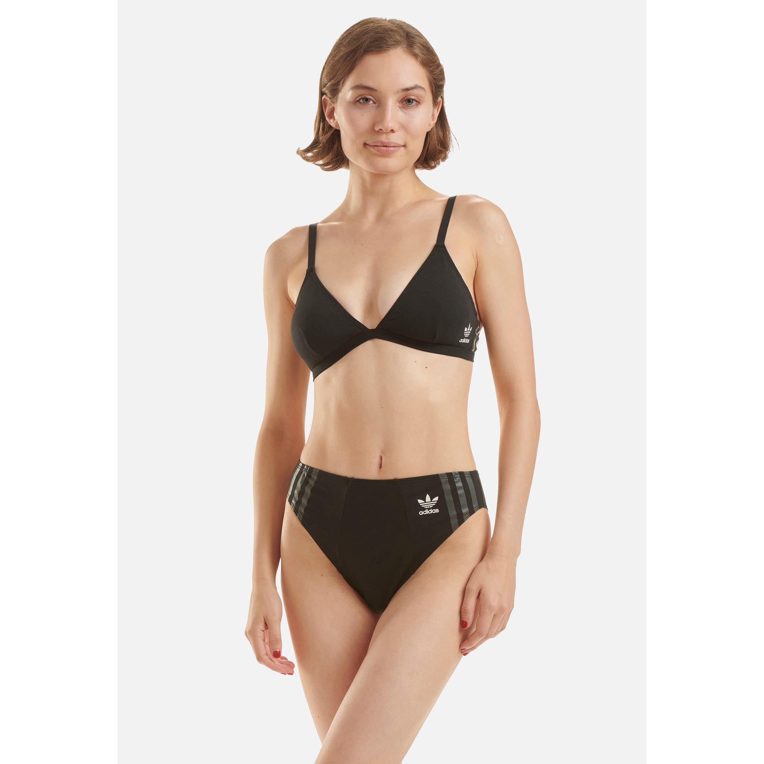 Black - adidas Originals - Adidas Originals Triangle Bralette - 5