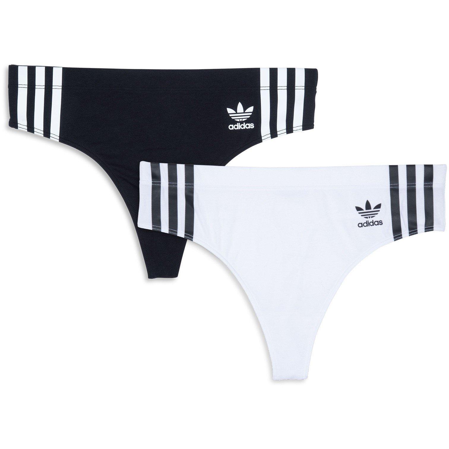 Adidas Originals Women's Originals Comfort Flex Cotton Thong 2-Pack - Assorted - 12 (M)
