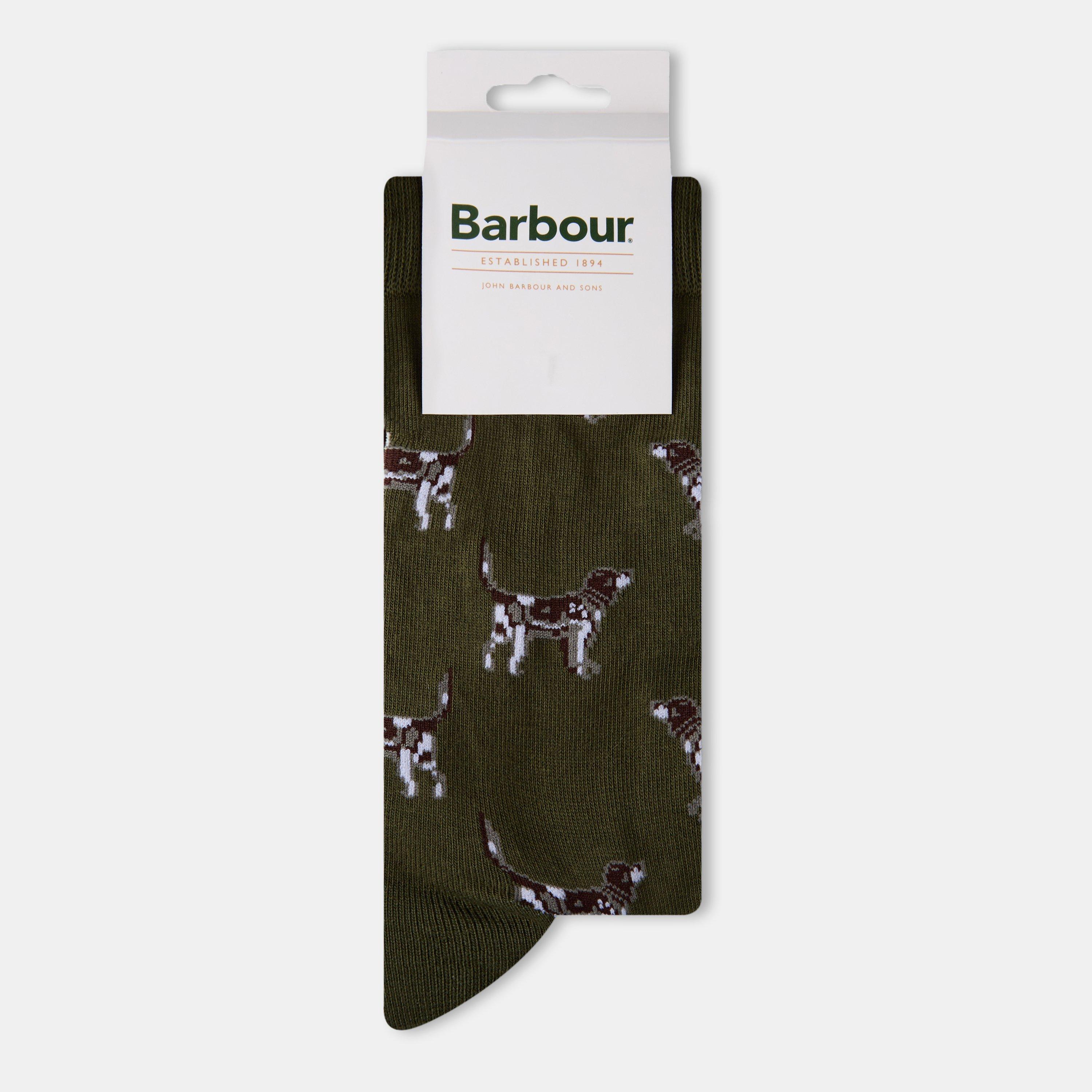 Barbour Men's Benthall Socks - Green Pointer - M (6-9)