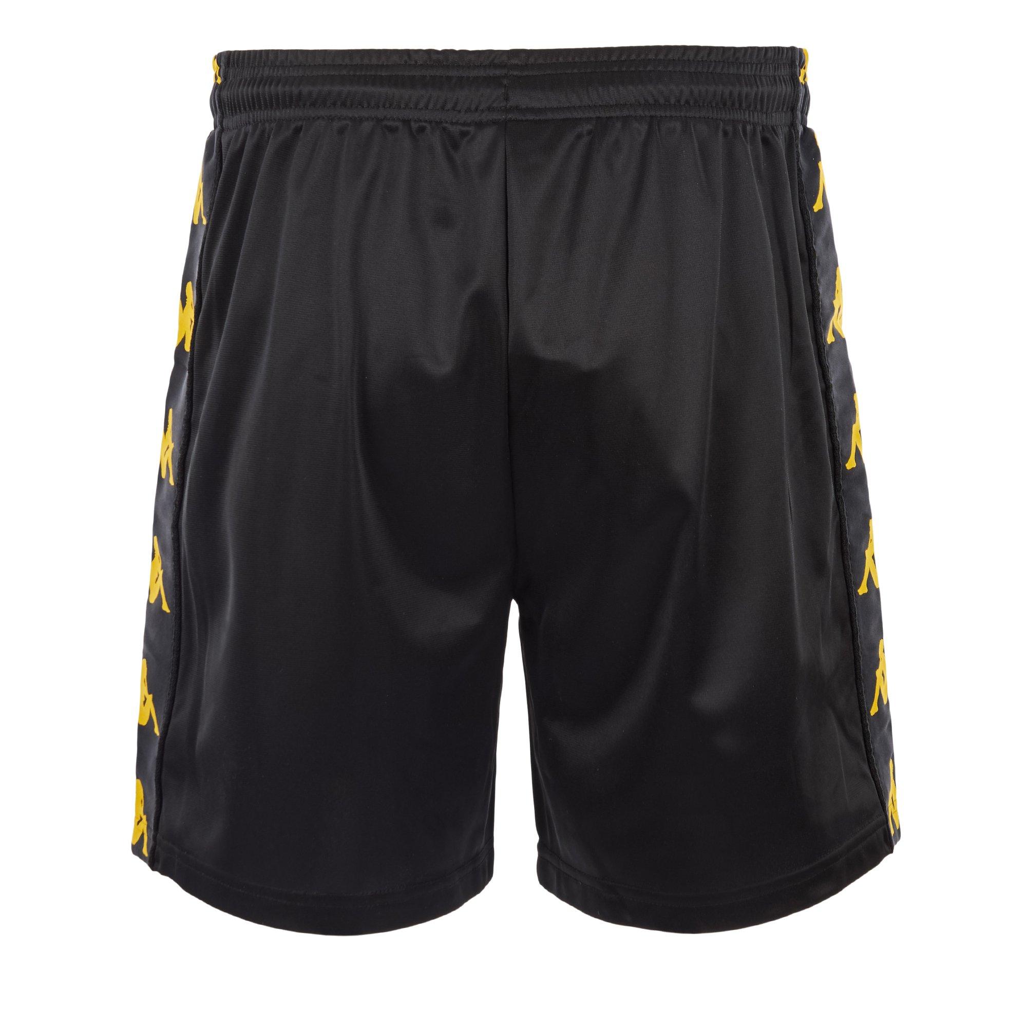 Schwarz/Gelb - Kappa - Woven Tracksuit Shorts - 2