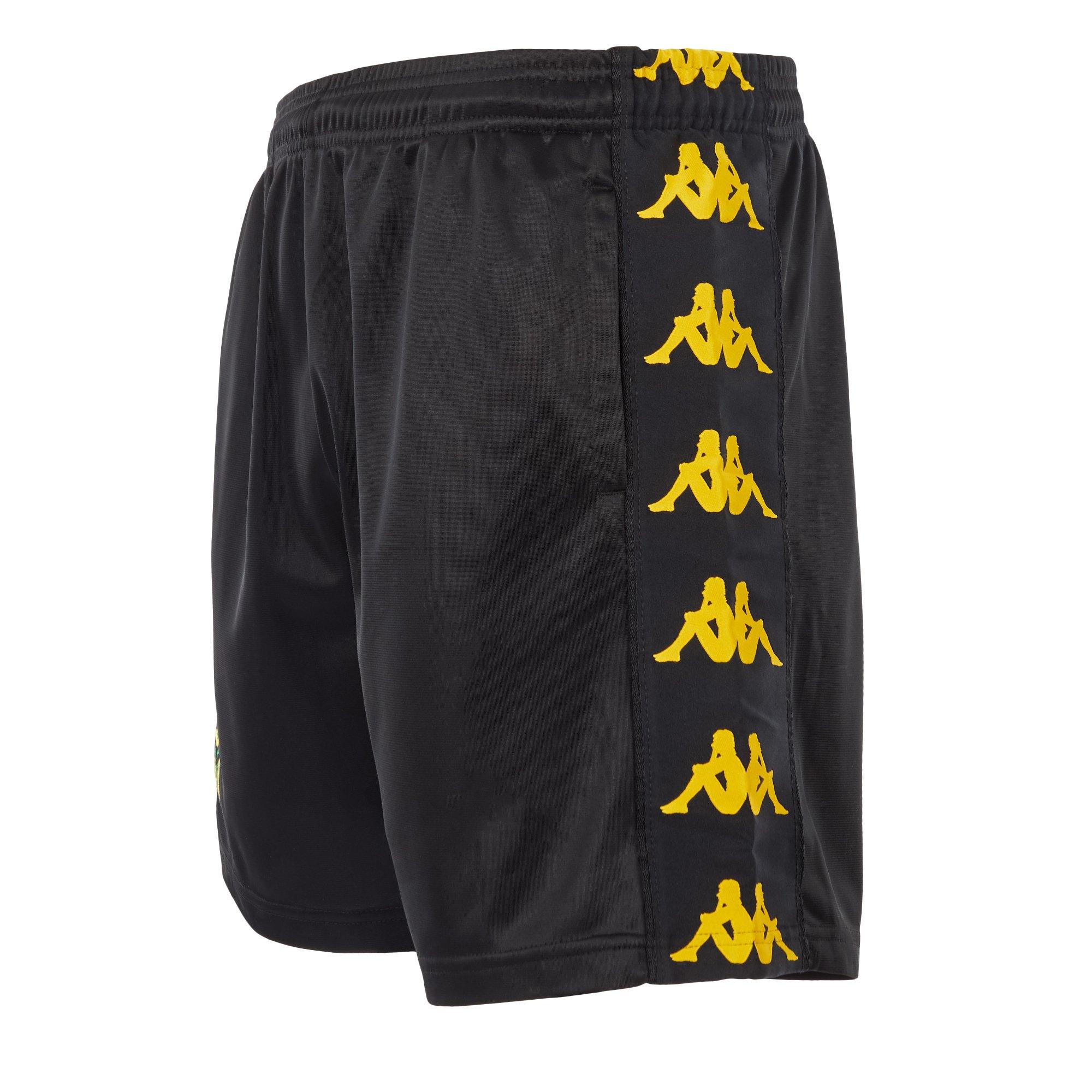 Schwarz/Gelb - Kappa - Woven Tracksuit Shorts - 3