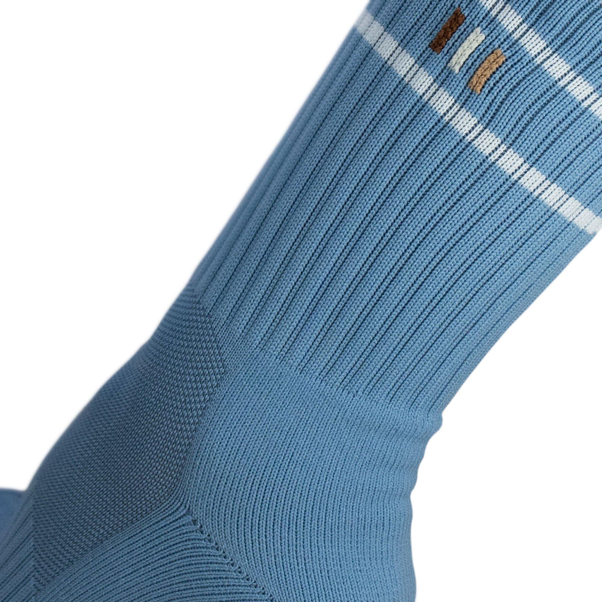 Coco/Pwdr Blue - Bahe - Studio Grippy Crew Socks 2 Pack - 3