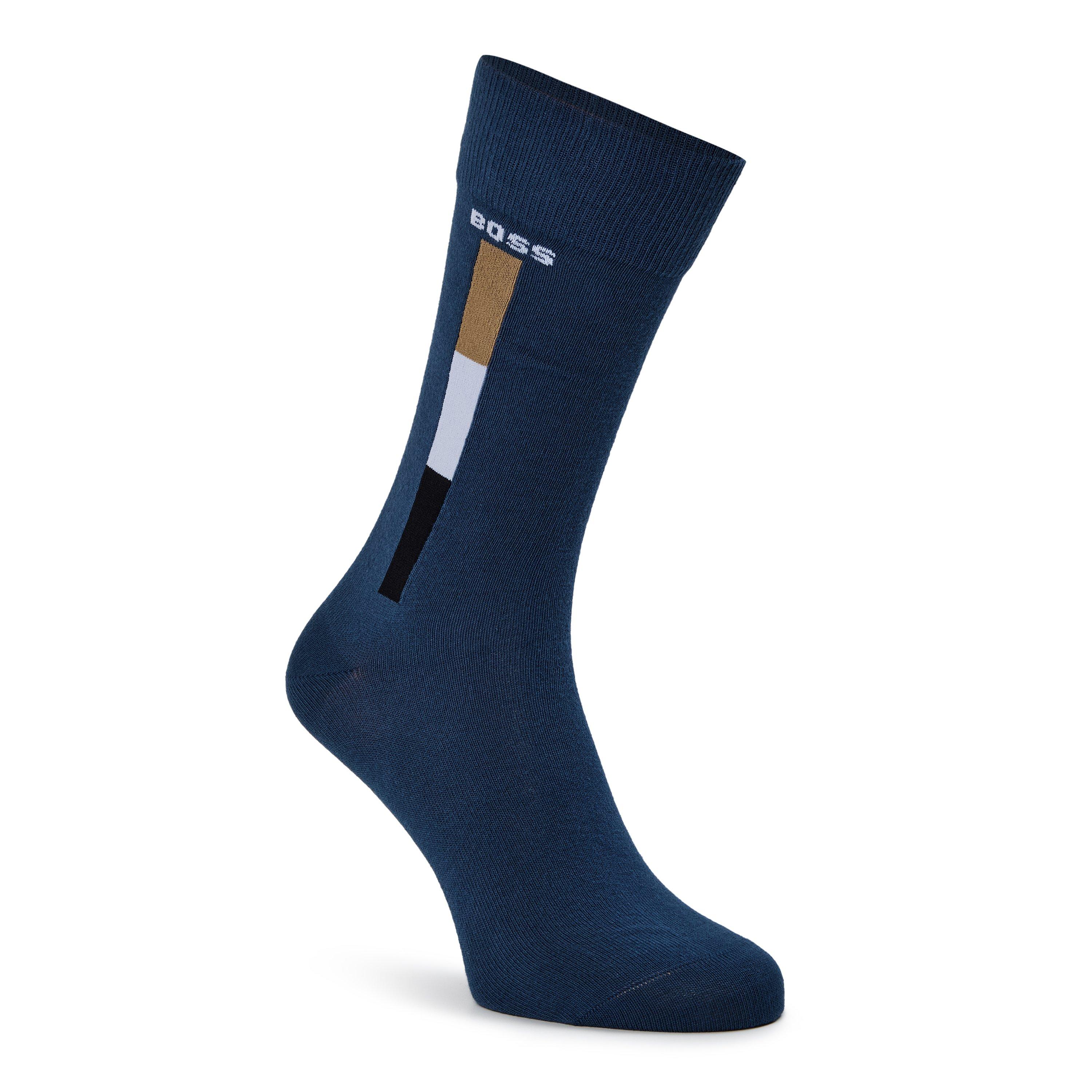 Blue 425 - Boss - Men's Iconic Stripe Crew Socks - 2