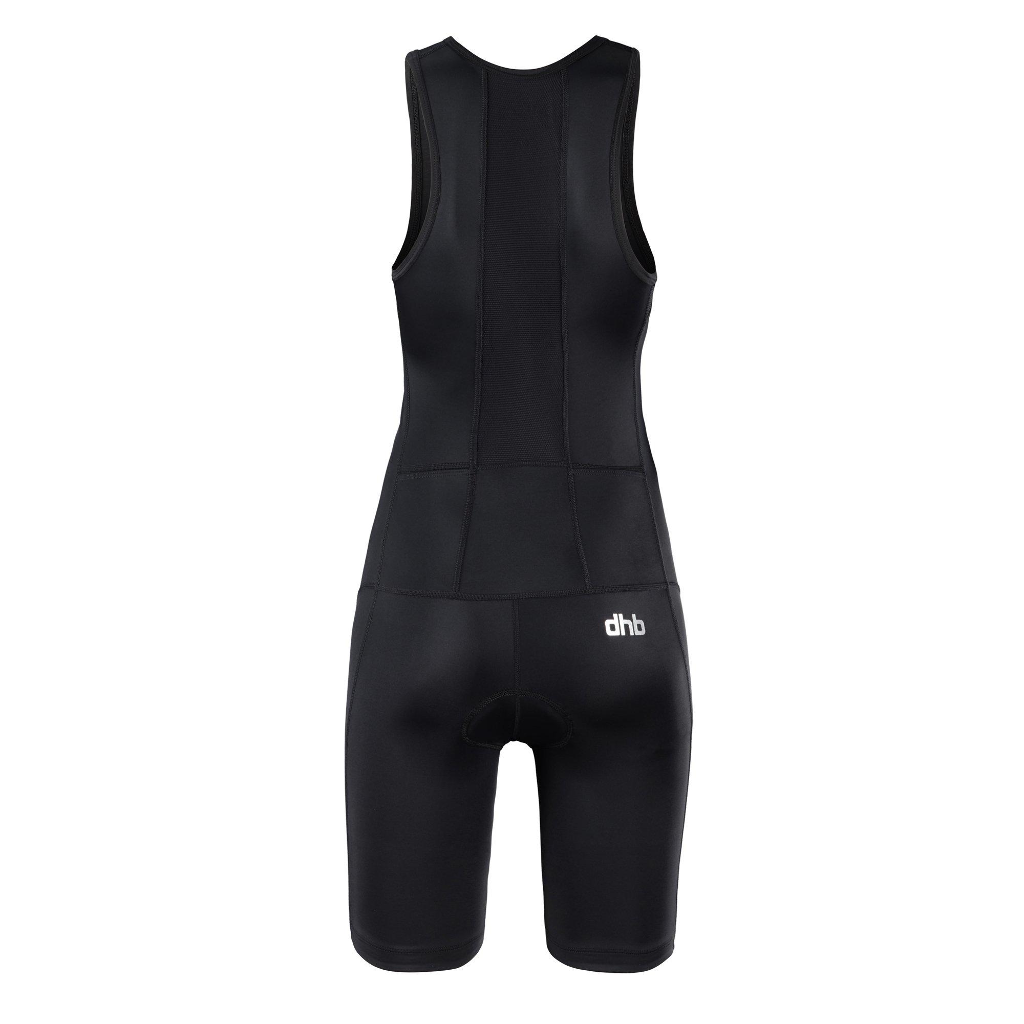 Zwart - Dhb - Hydron Womens Sleeveless Tri Suit - 2