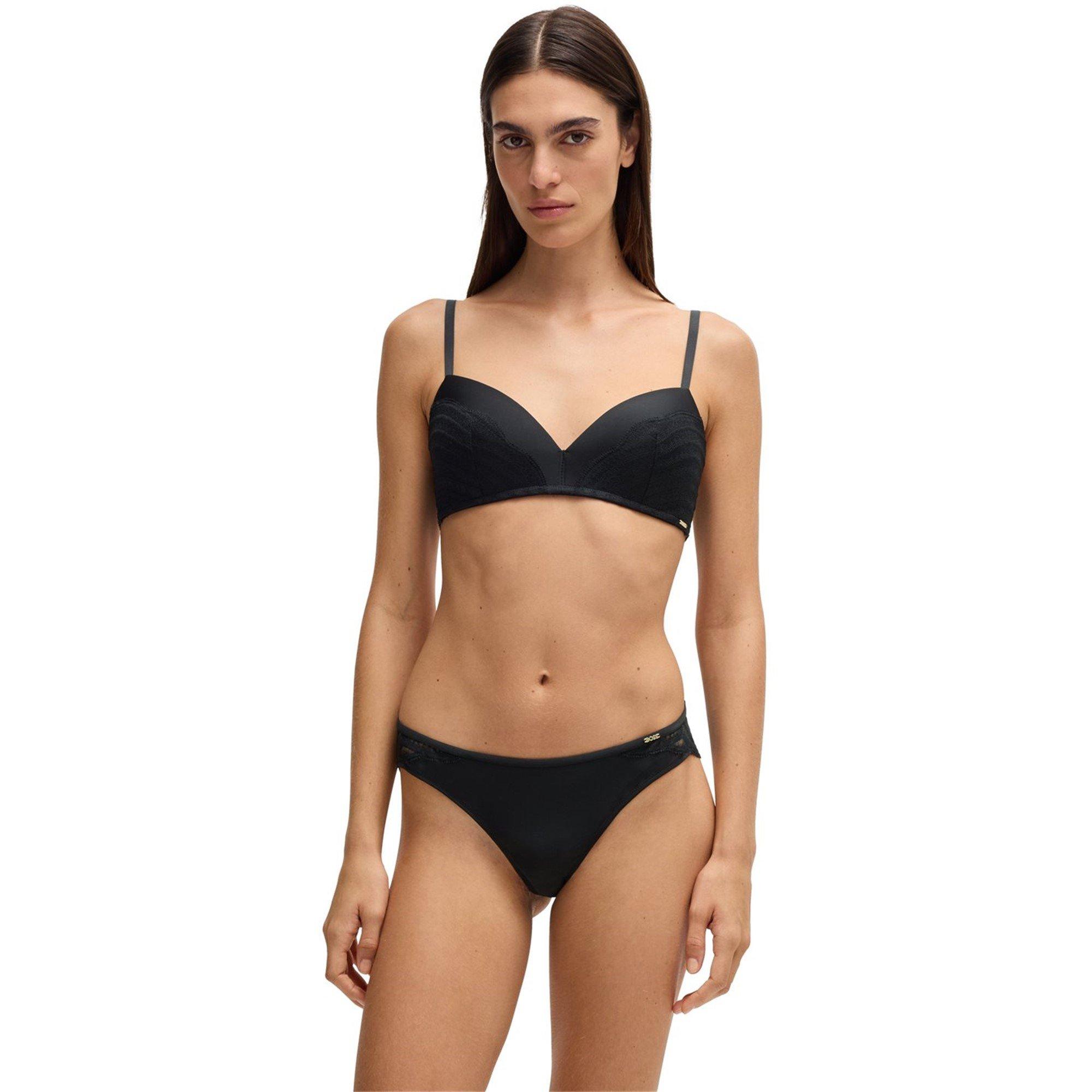 Black - Boss - Women's Wave Lace Hipster Brief - 4