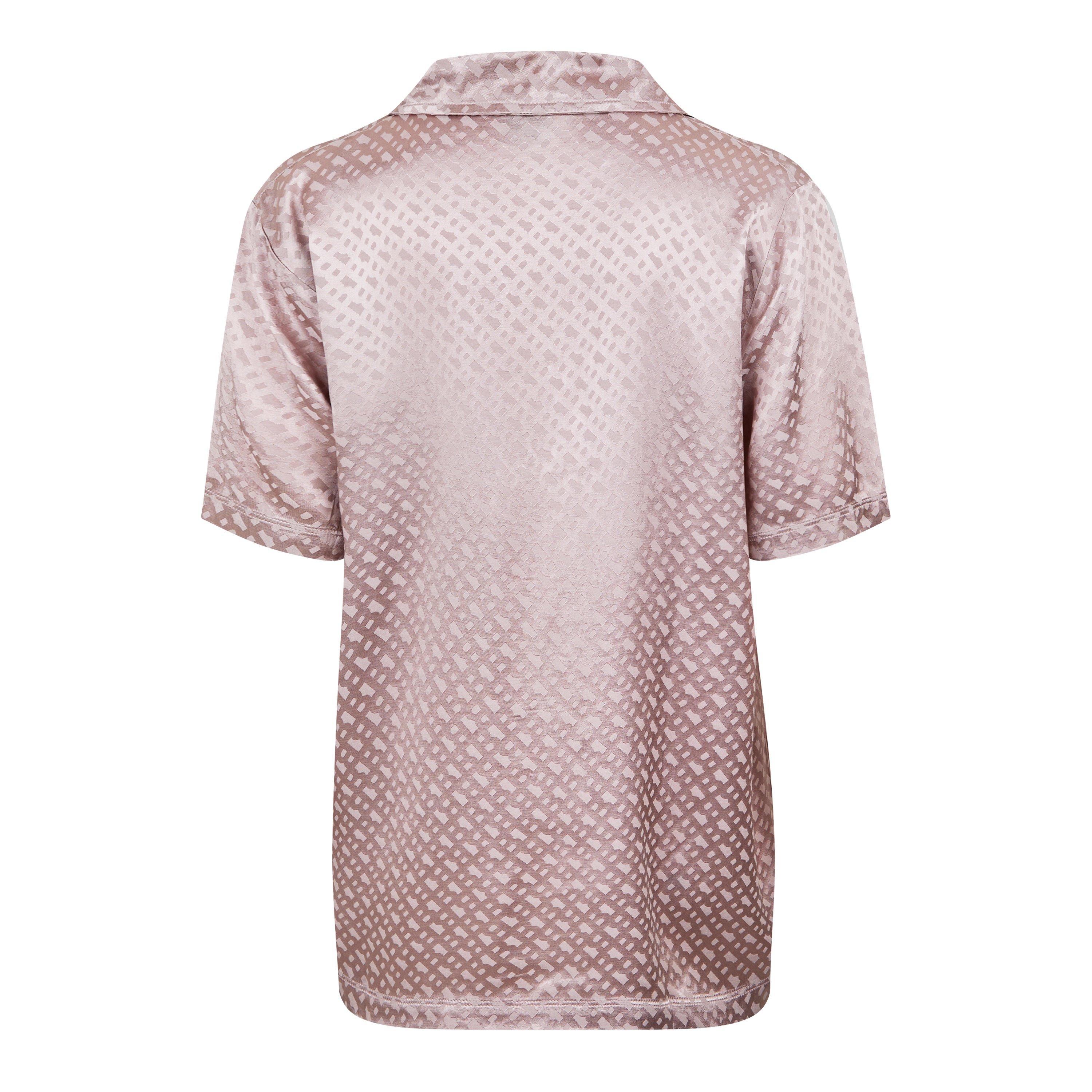 Light Beige - Boss - Women's BW Mono Monogram Pyjama Shirt Set - 6