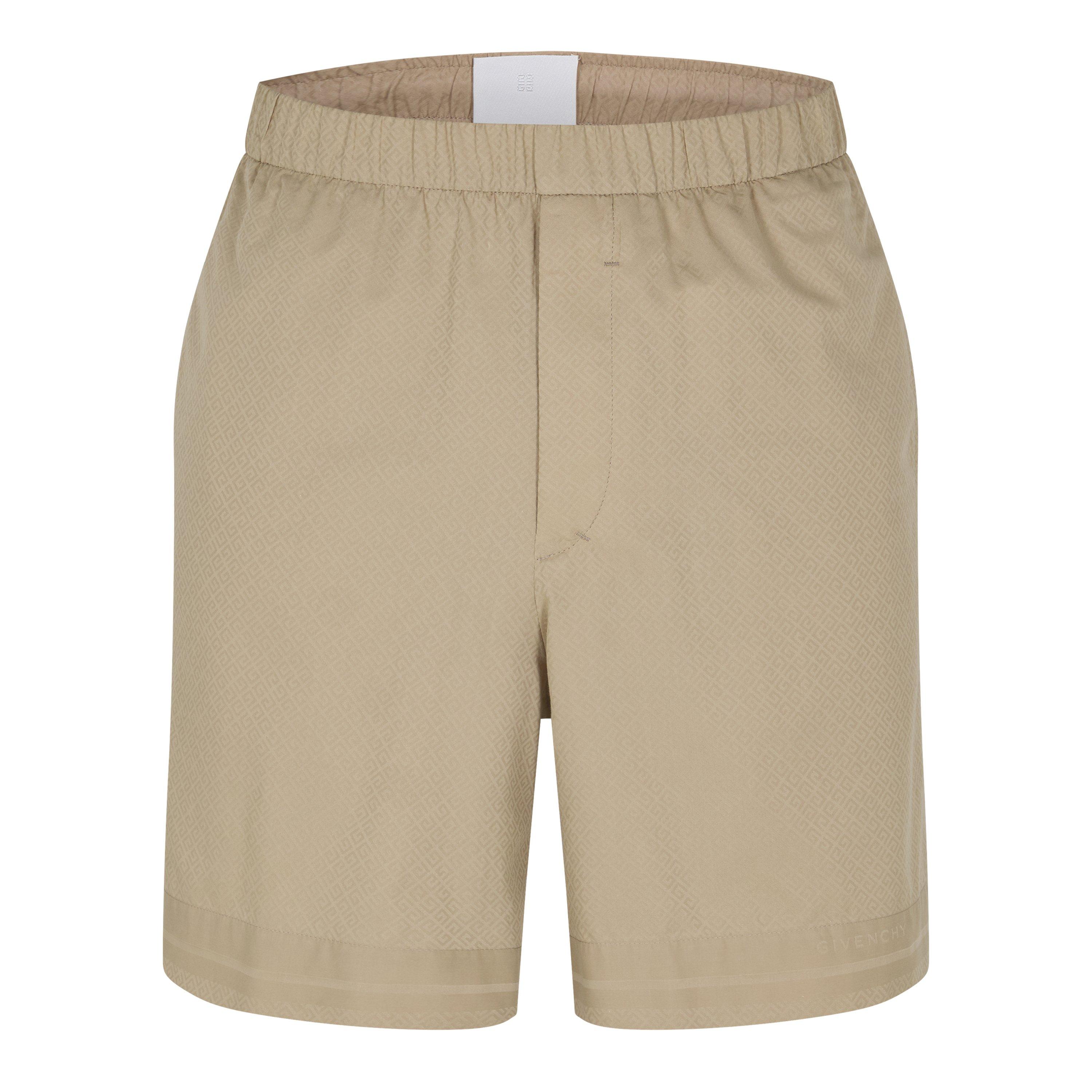 Beige - GIVENCHY - Men's Woven Tracksuit Shorts - 5