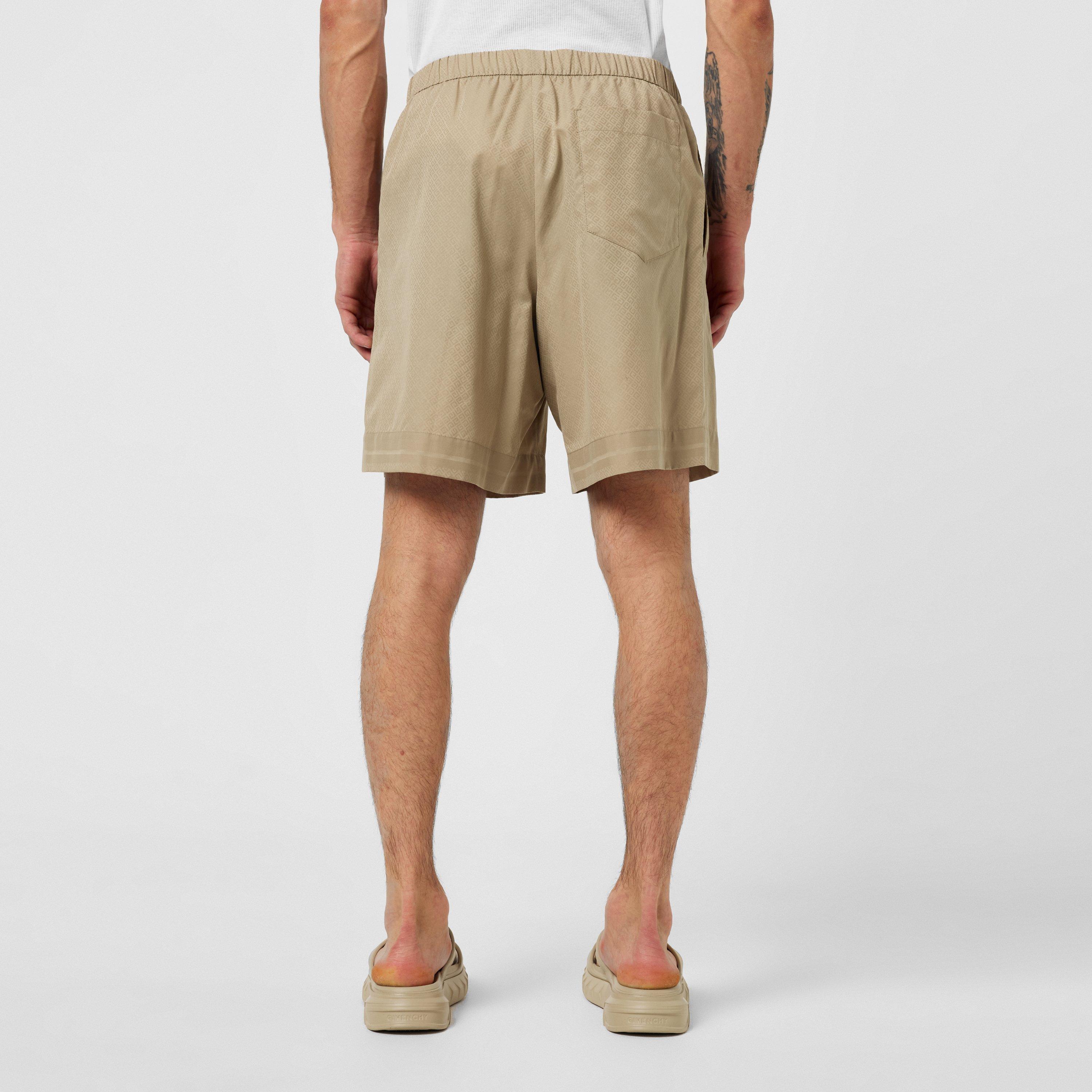 Beige - GIVENCHY - Men's Woven Tracksuit Shorts - 3