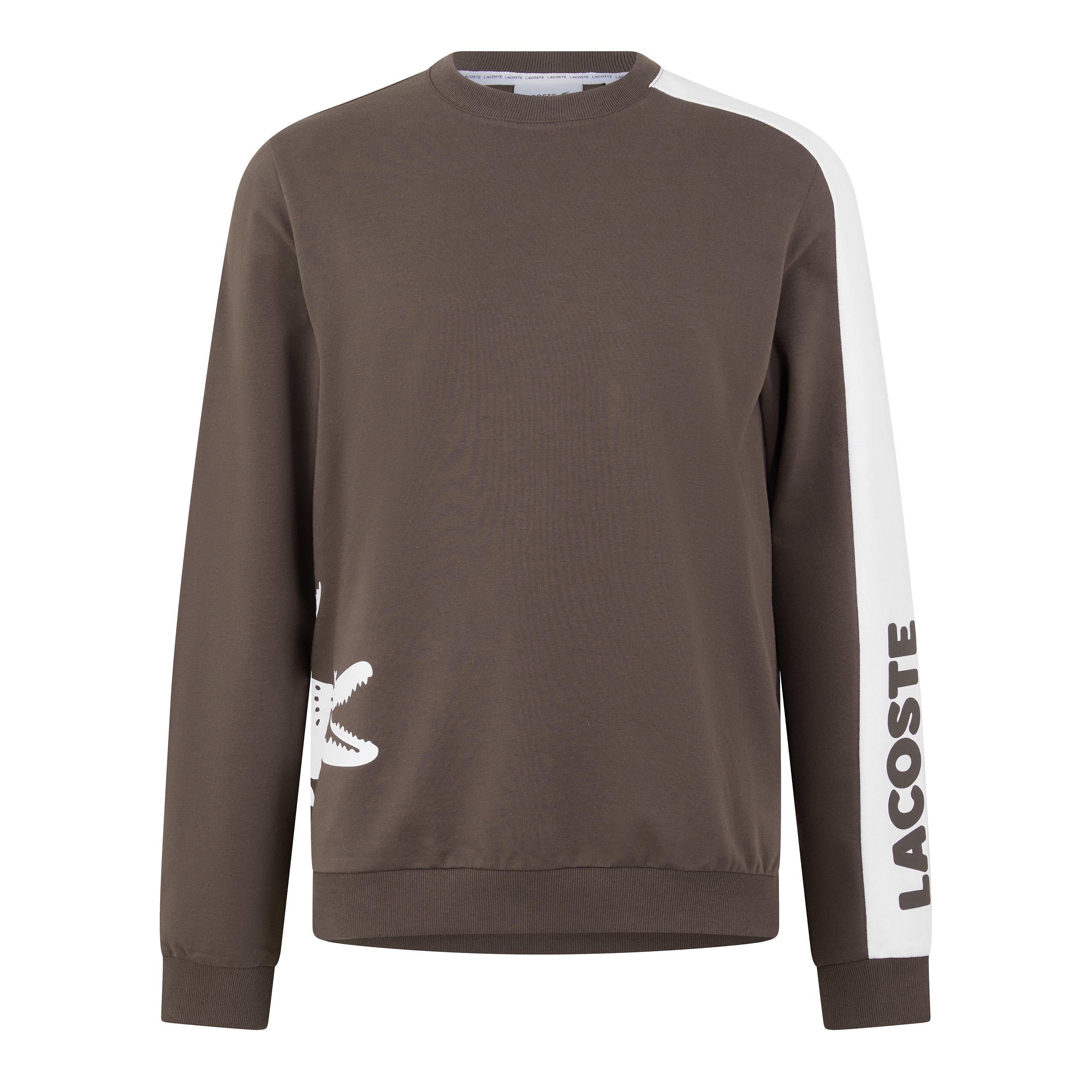 Brown SLW - Lacoste - Men's Printed Long Sleeve Pyjama Top - 1