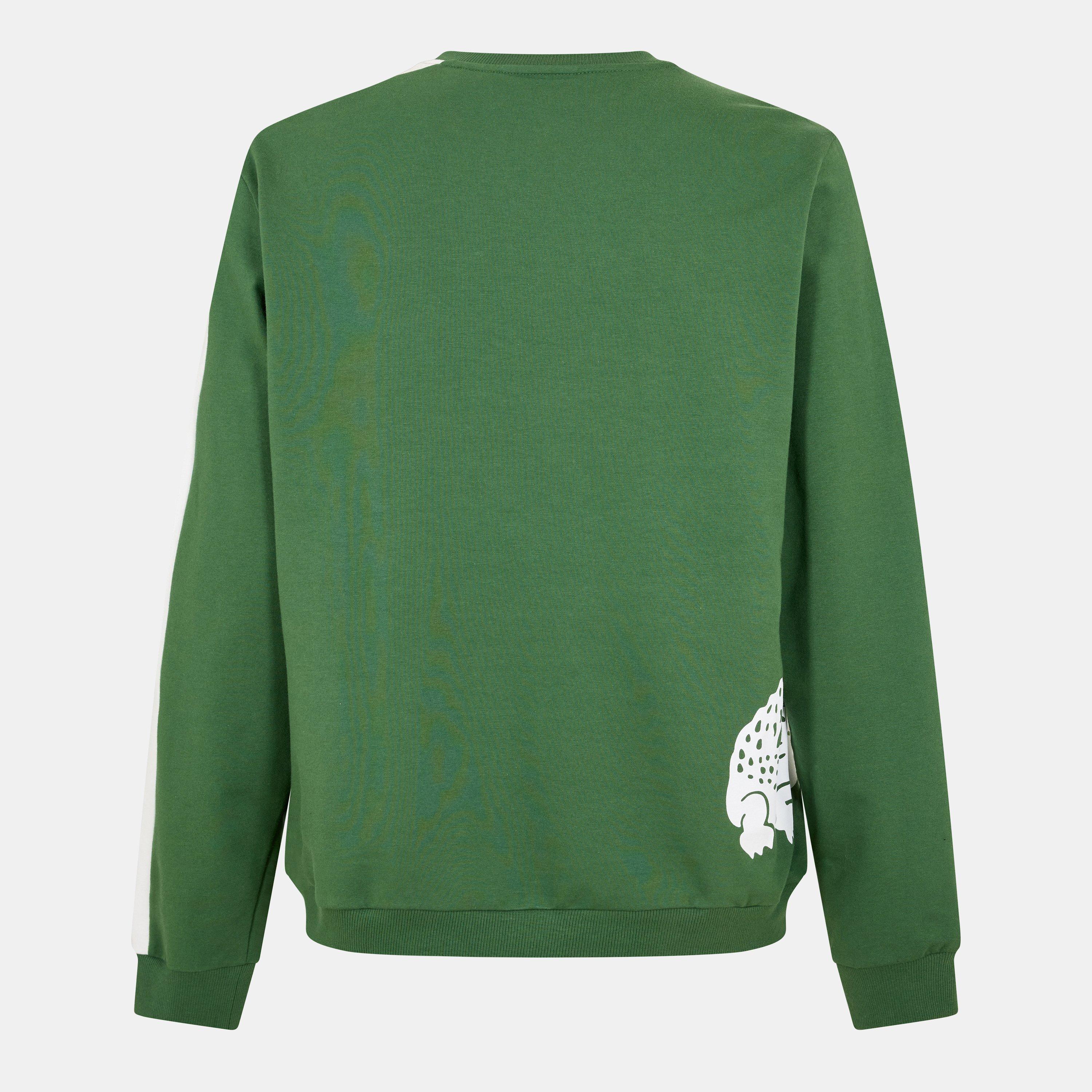 Green DQI - Lacoste - Printed Lounge Sweatshirt - 2