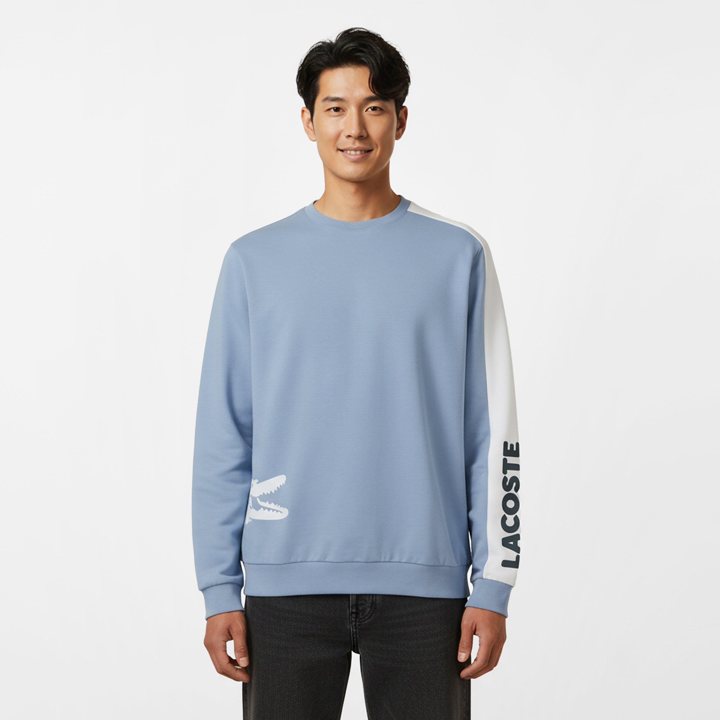 Blue 30Y - Lacoste - Men's Printed Long Sleeve Pyjama Top - 3