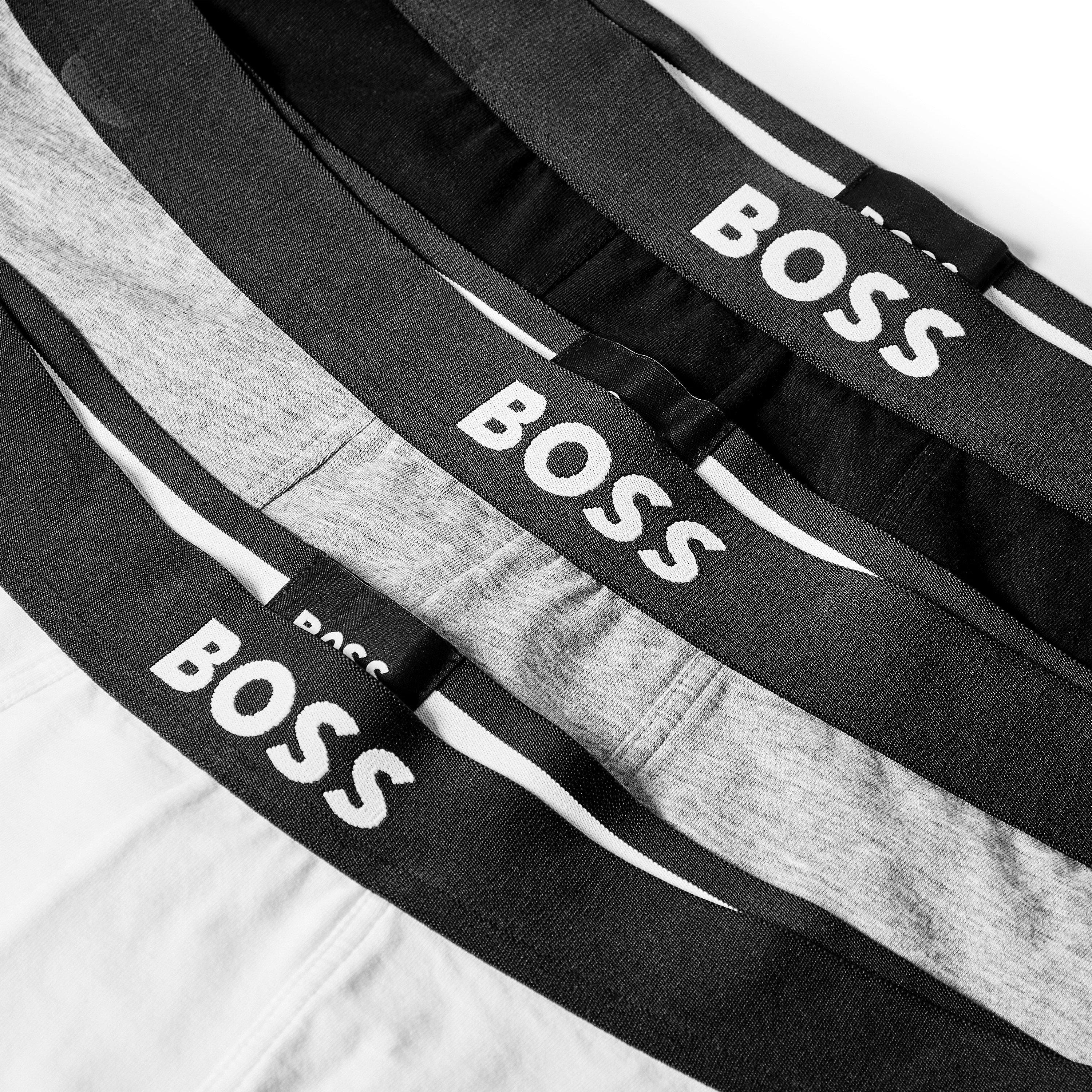 Boss Bodywear Mens BOSS Bodywear 3 Pack Boxer Briefs with Logo ...