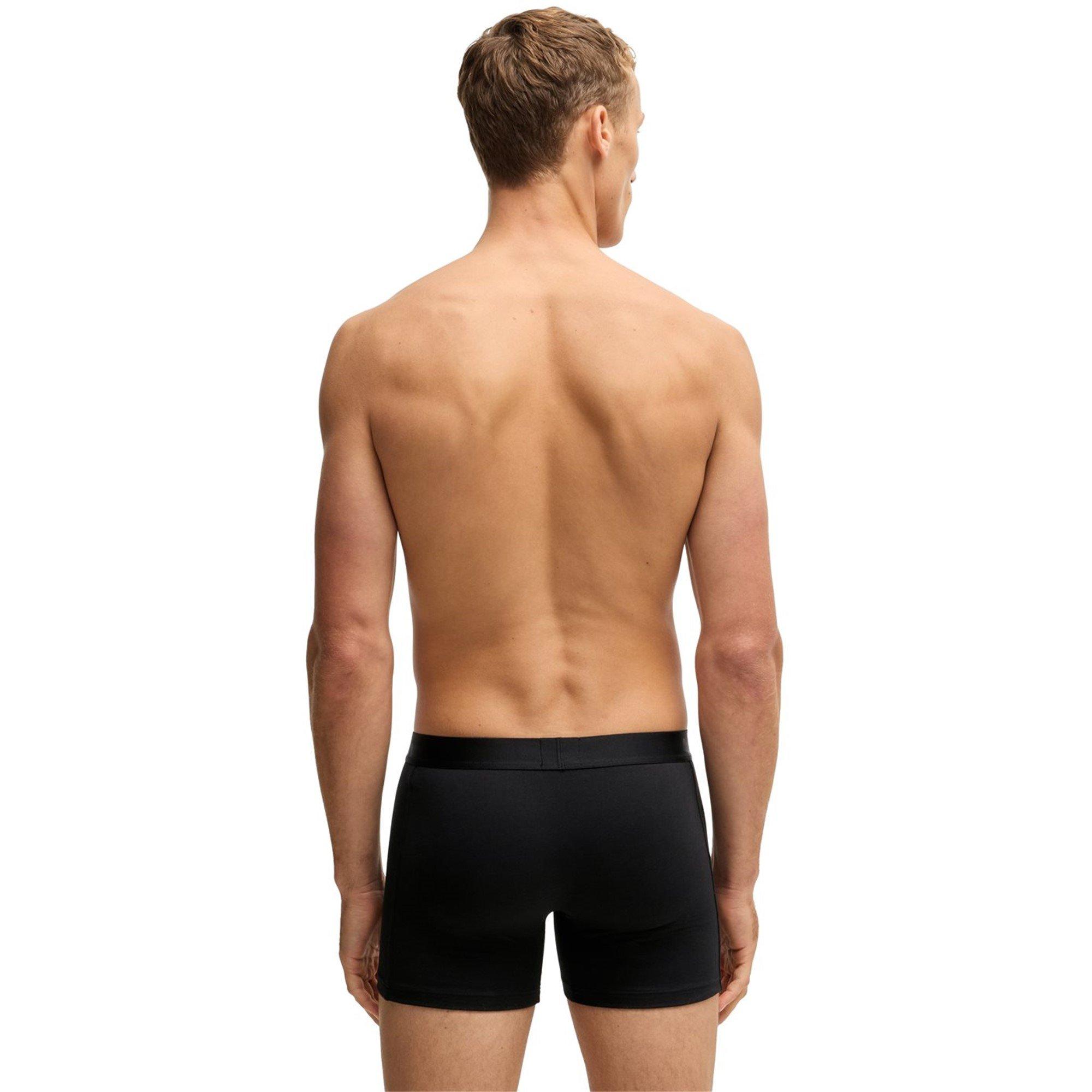 Black 001 - Boss - Three-pack of logo-waistband boxer briefs - 5