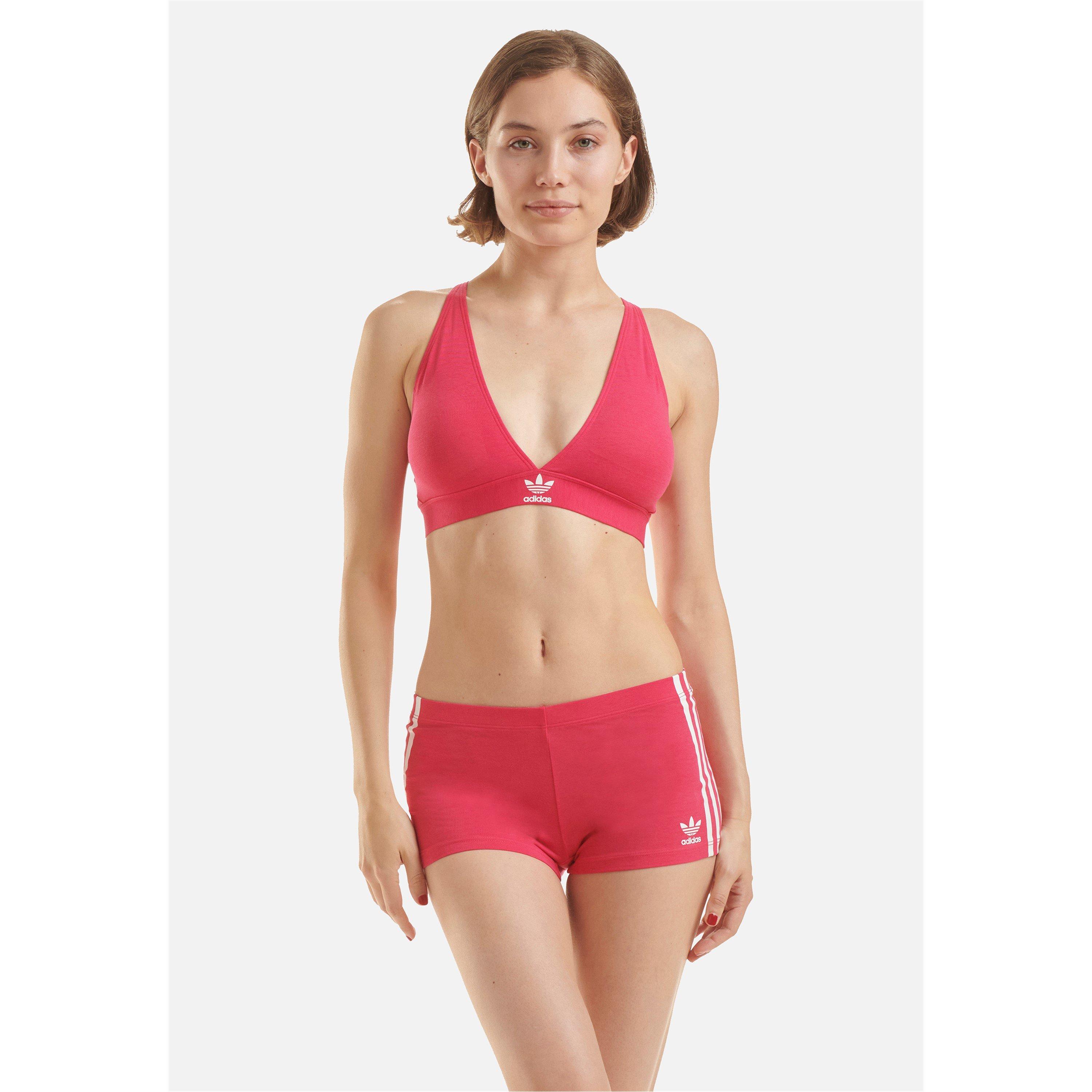Bold Pink - adidas Originals - Originals Comfort Flex Cotton Triangle Bra - 1