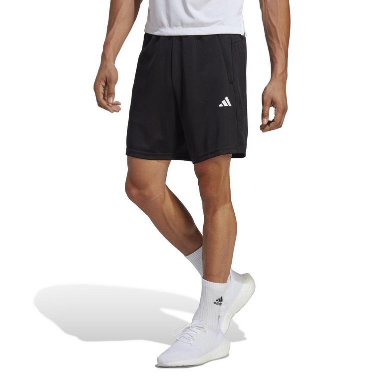 Noir/Blanc - adidas - 3-Stripes 9-Inch Shorts Mens - 2
