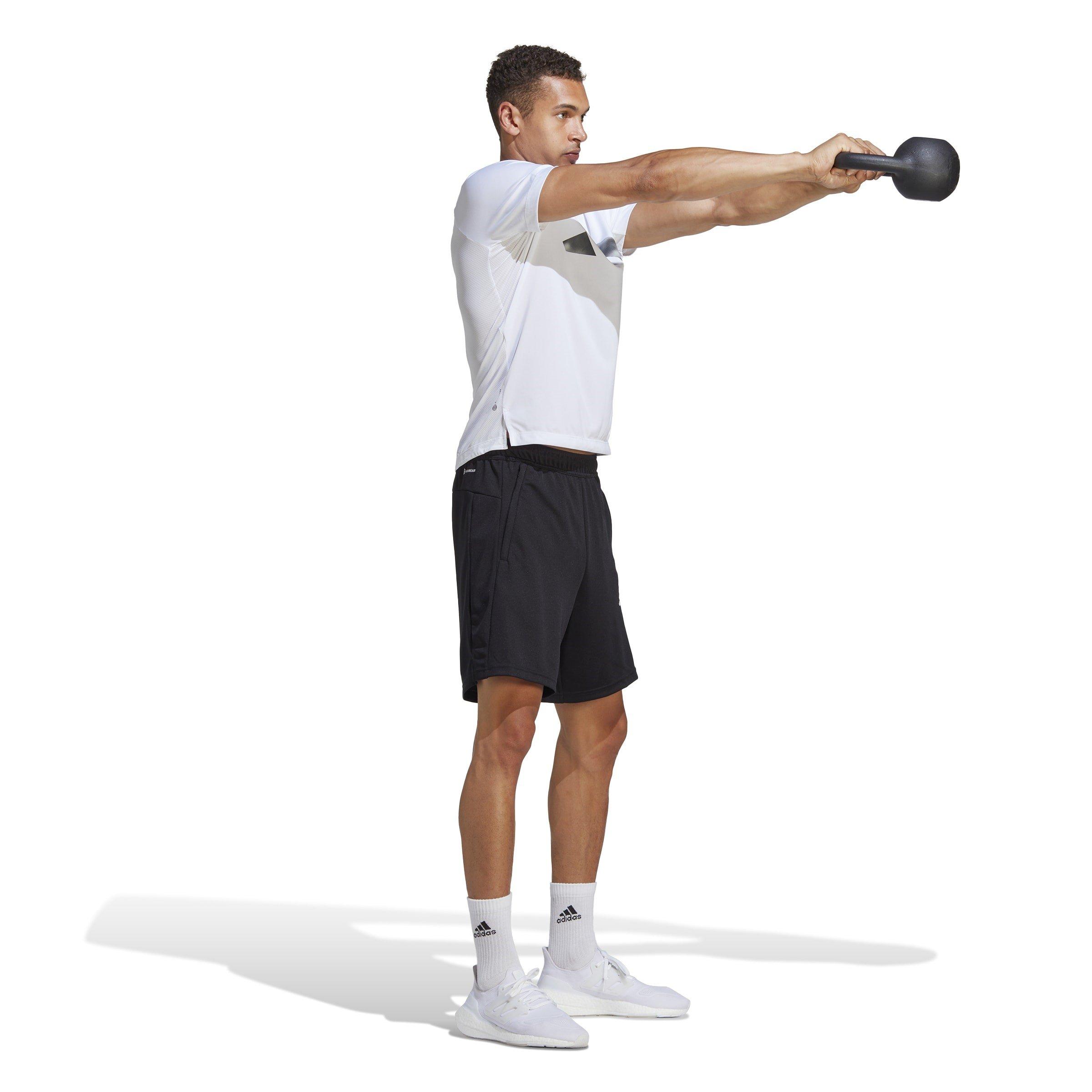 Schwarz/Weiß - adidas - All Set Training Shorts - 7