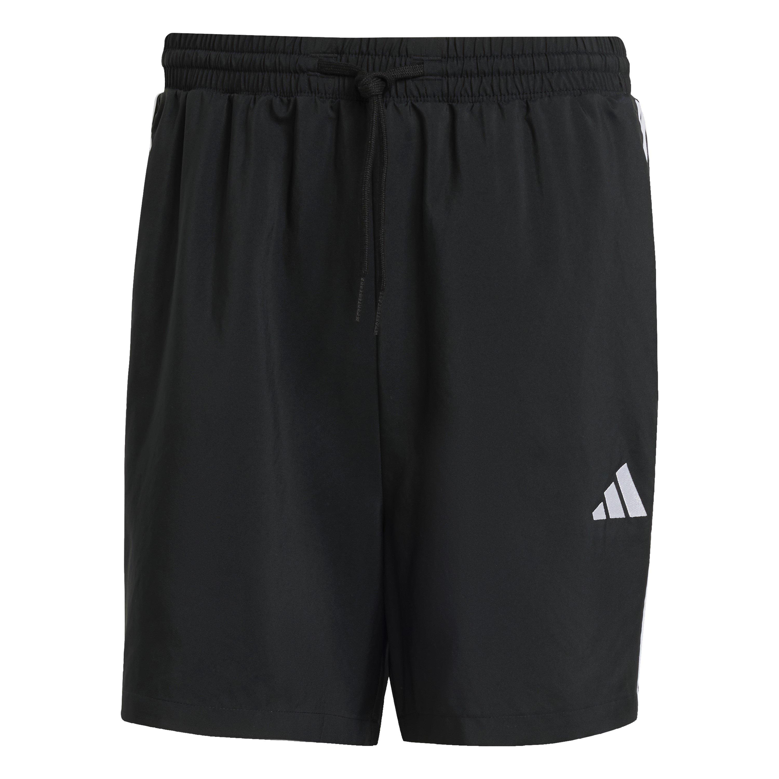 Black/White - adidas - Essentials 3-Stripes Shorts - 1