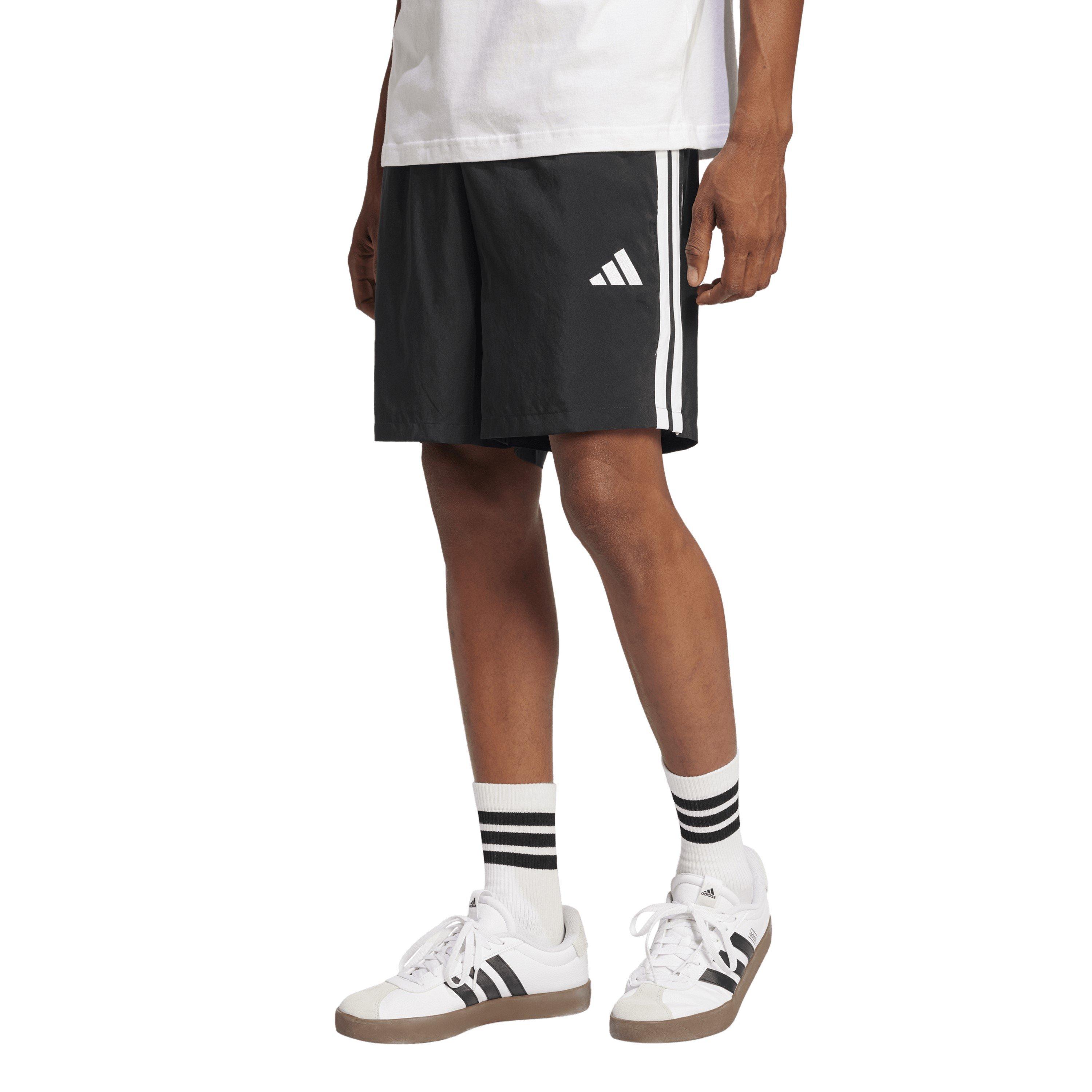 Crno/Bijelo - adidas - Essentials 3-Stripes Shorts - 2