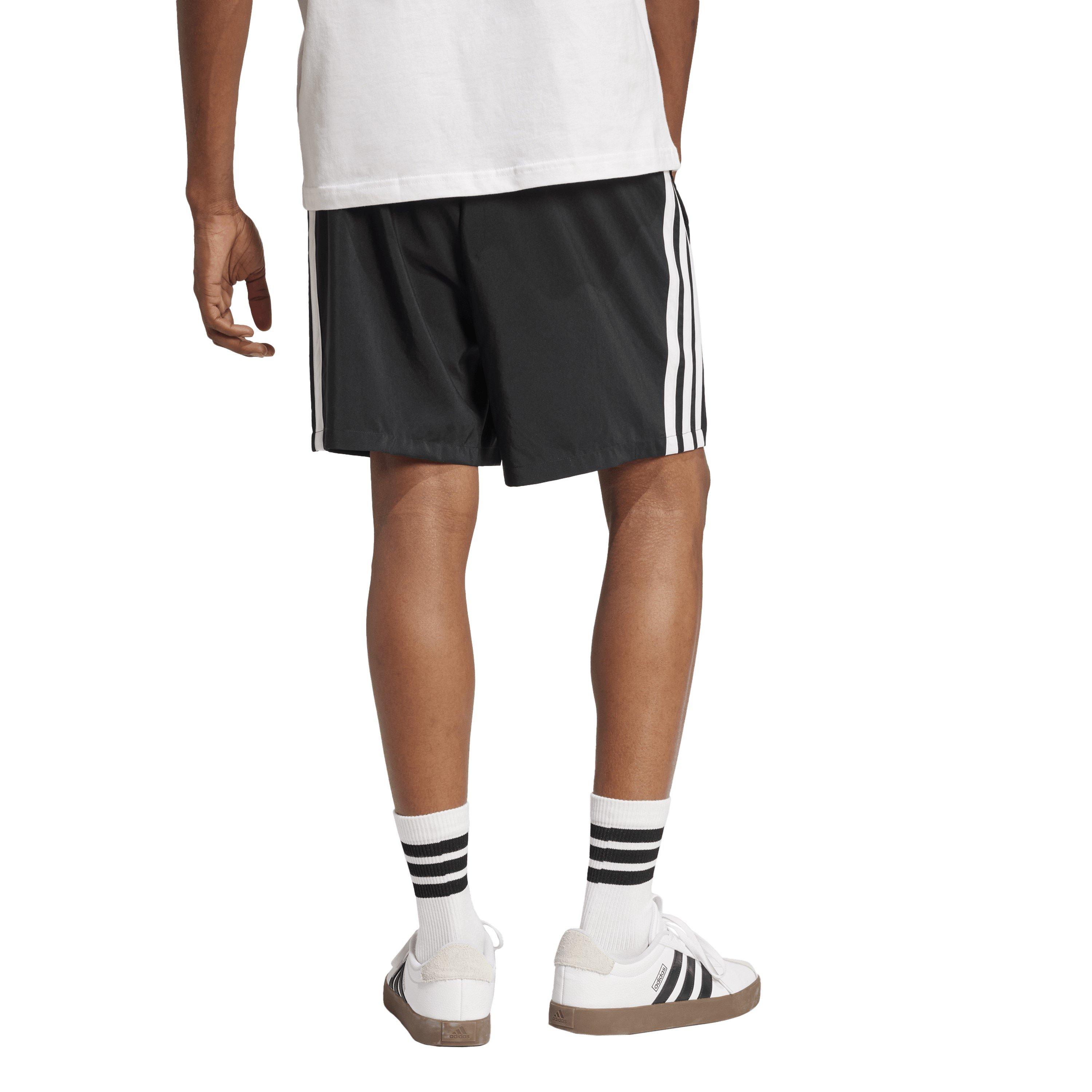 Crno/Bijelo - adidas - Essentials 3-Stripes Shorts - 3