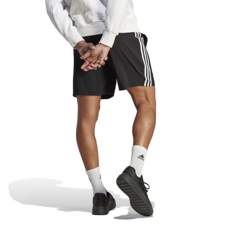 Noir/Blanc - adidas - 3-Stripes Shorts Mens - 4