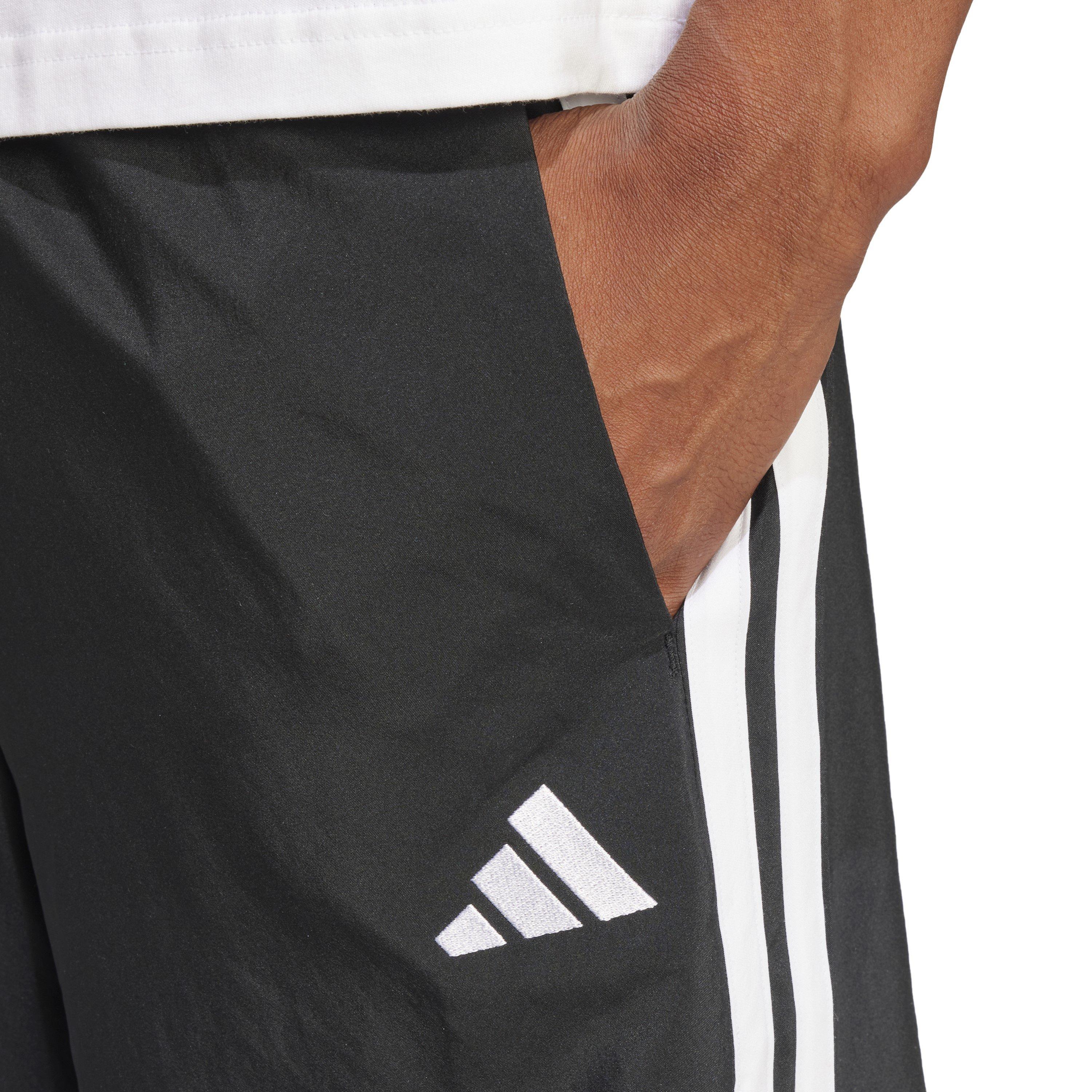 Crno/Bijelo - adidas - Essentials 3-Stripes Shorts - 5