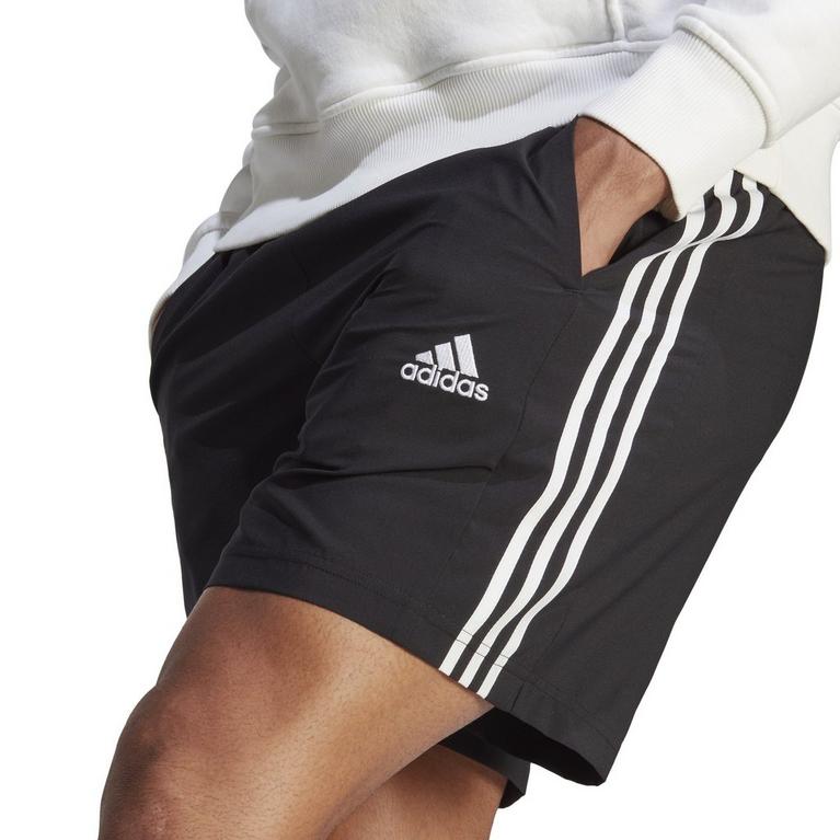 Noir/Blanc - adidas - 3-Stripes Shorts Mens - 6