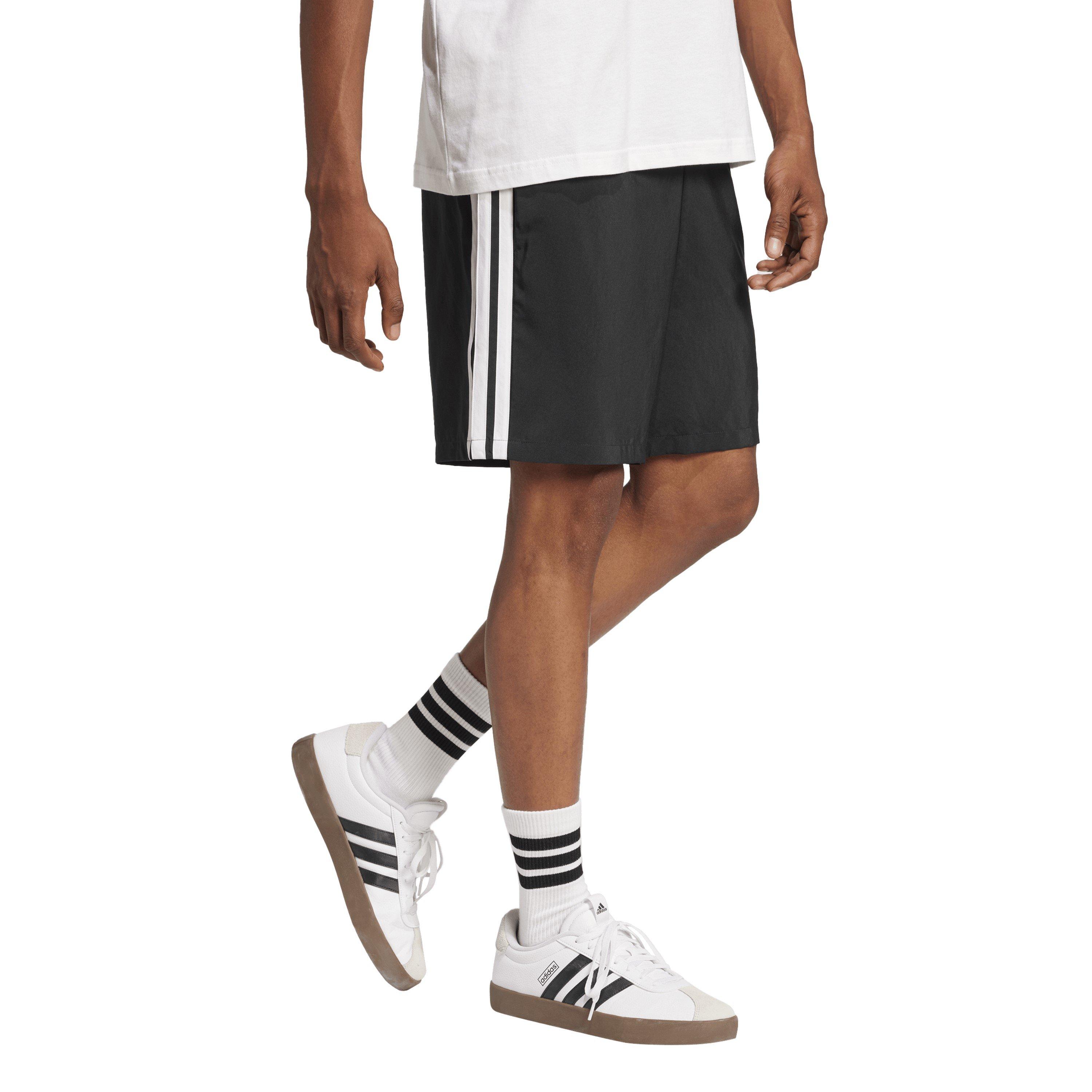 Crno/Bijelo - adidas - Essentials 3-Stripes Shorts - 6